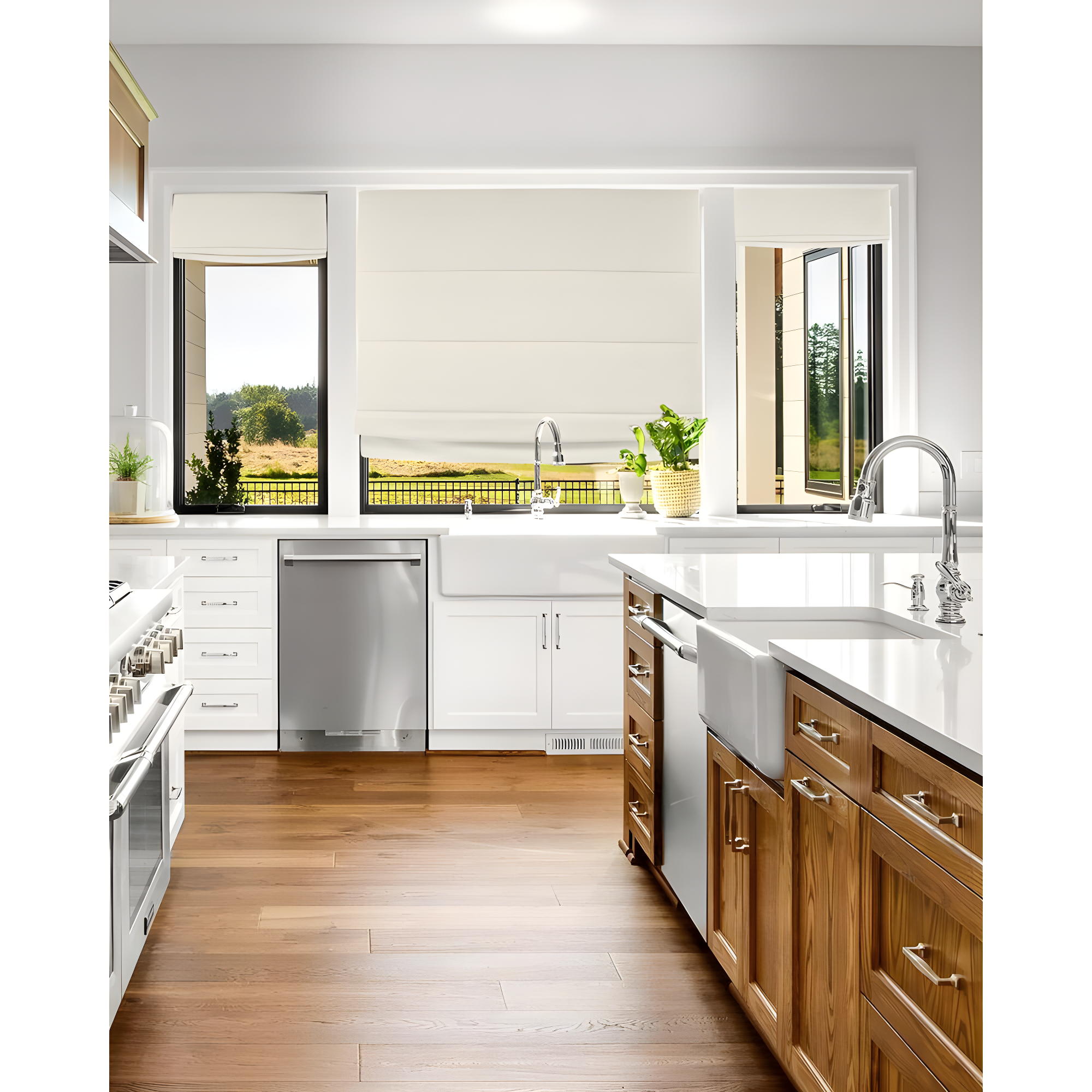 36"x64" Chicology Blackout Roman Shade Moon Shell