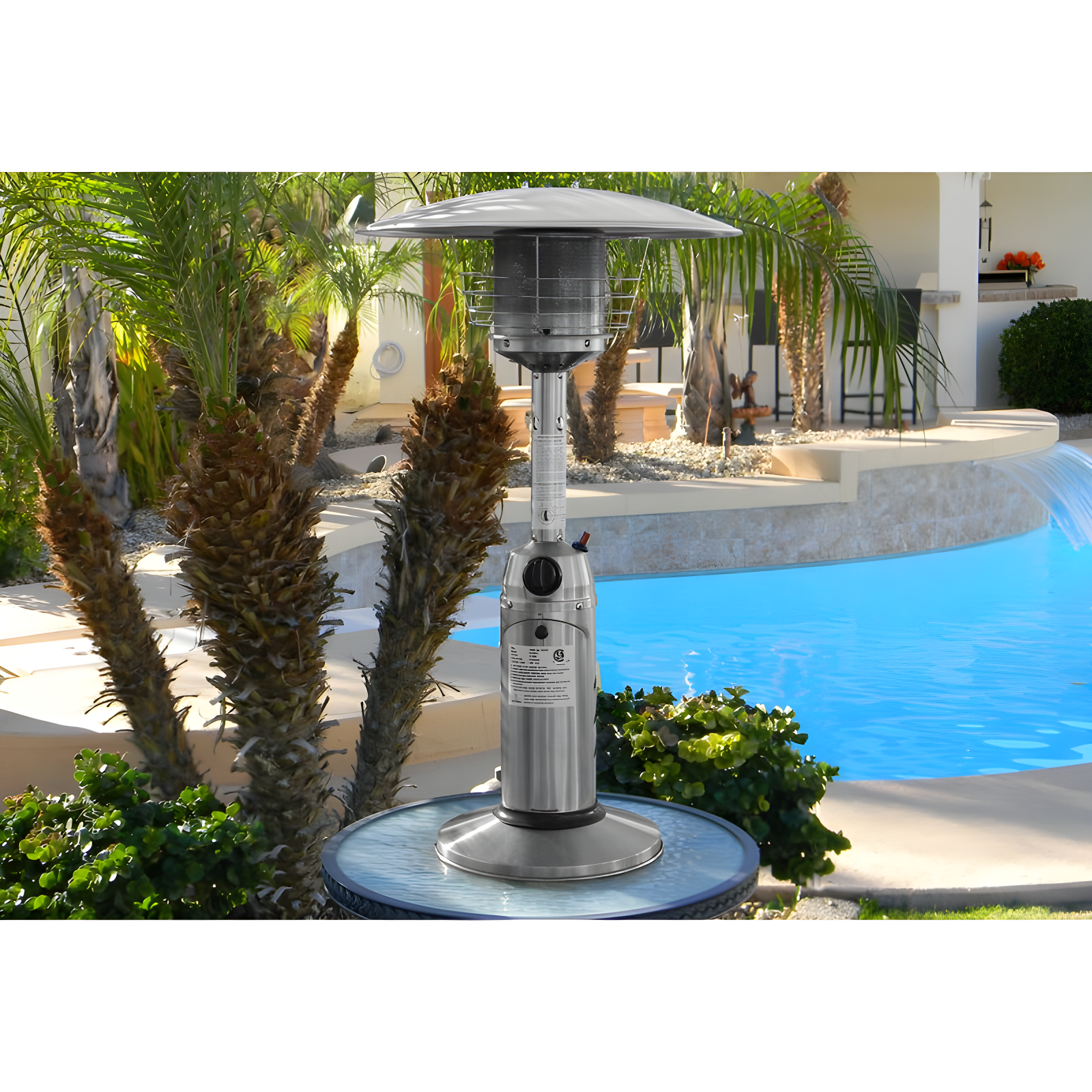 Miceli 11000 Stainless Steel Propane Tabletop Patio Heater