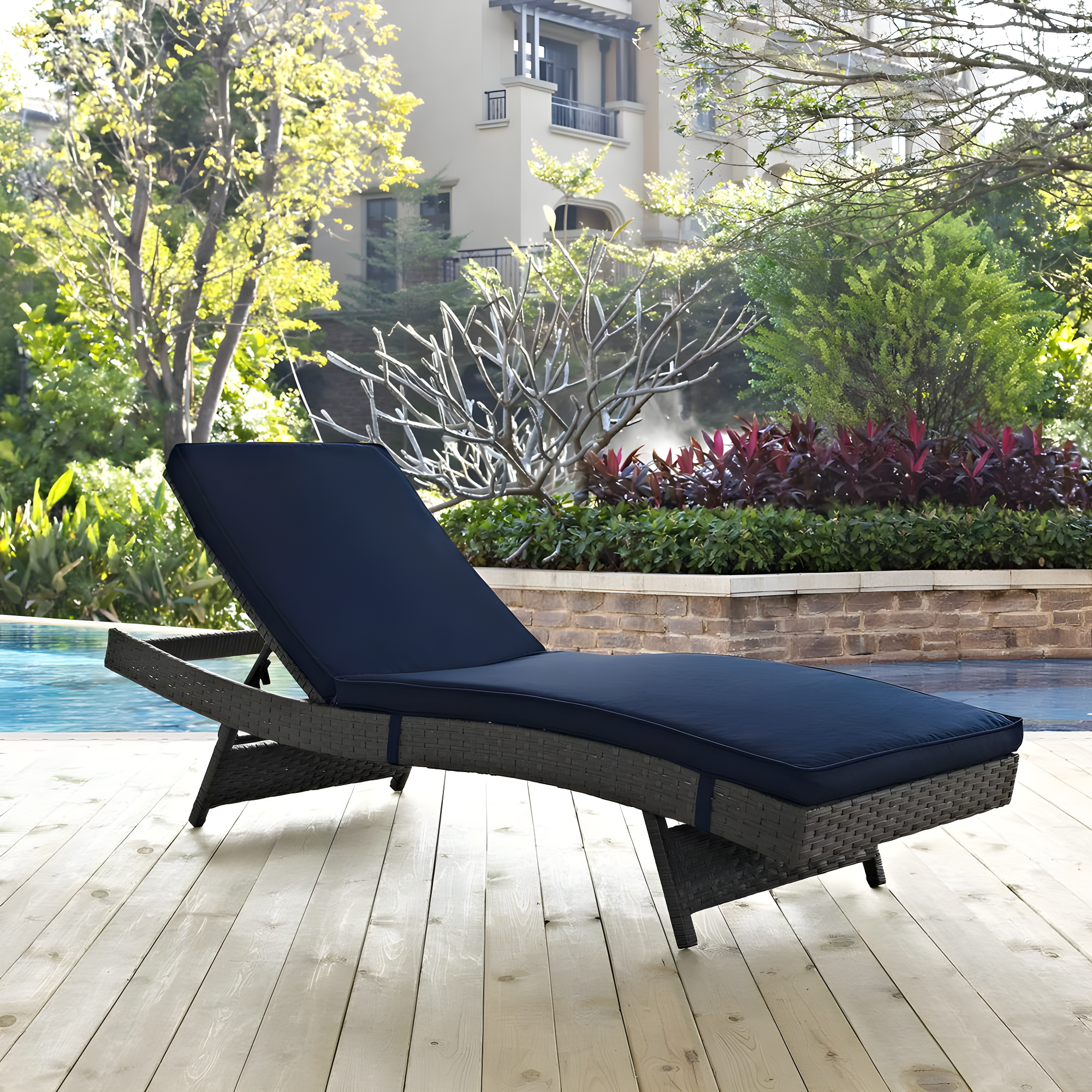 Modway Stopover Outdoor Patio Sunbrella Chaise