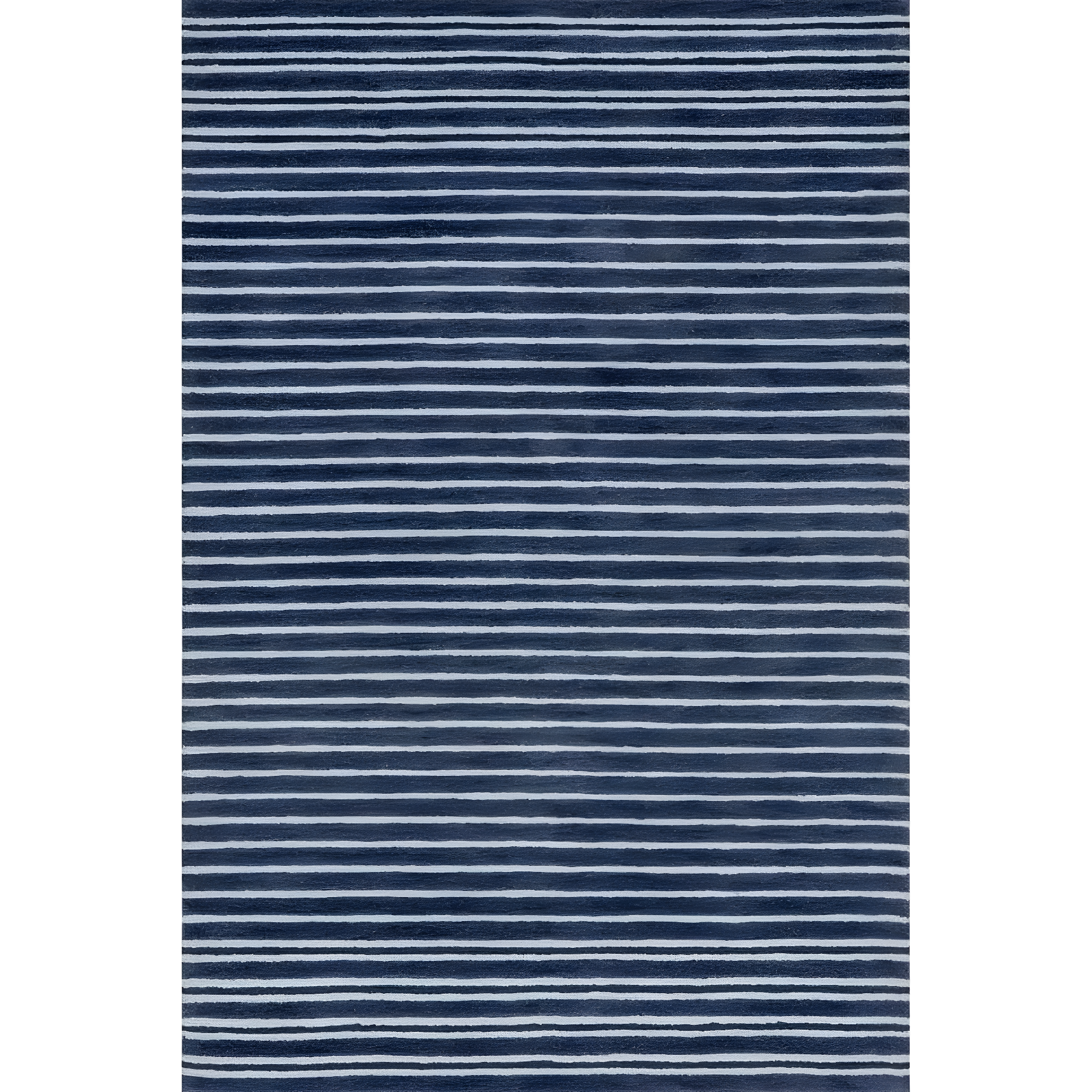 Breakwater Bay Pacific Striped Wool Area Rug