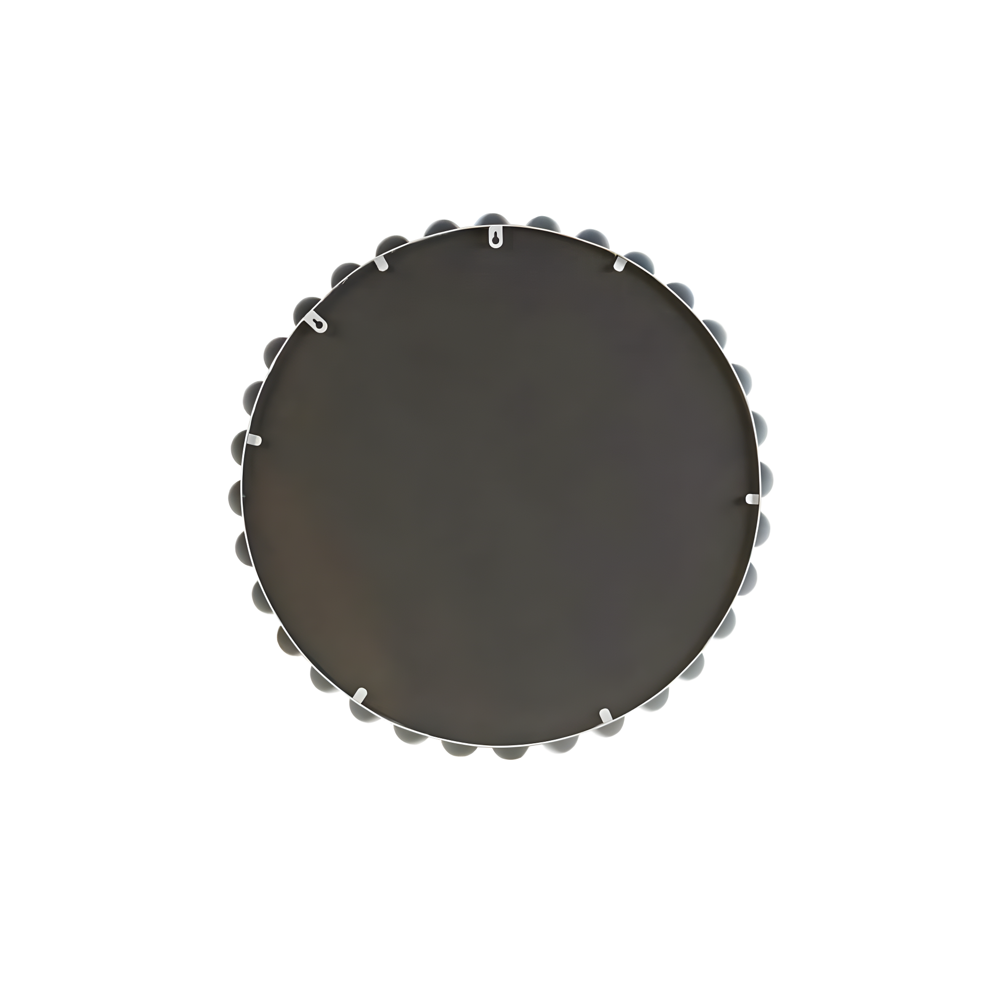 Marlowe Beaded Round Metal Wall Mirror
