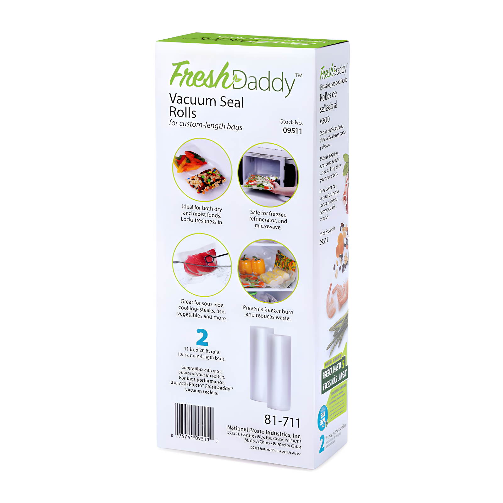 Presto Freshdaddy 11" X 20' Vacuum Seal Rolls