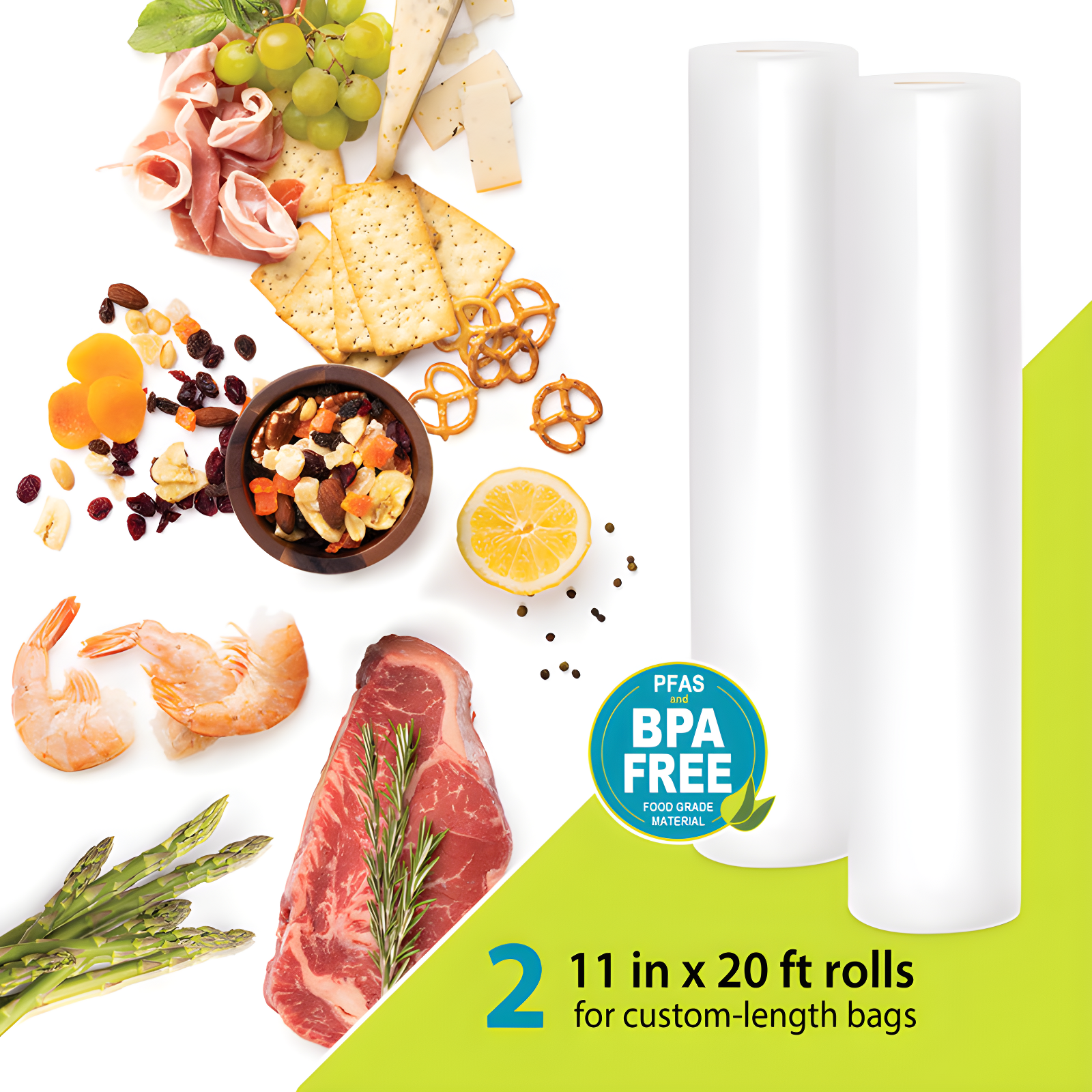 Presto Freshdaddy 11" X 20' Vacuum Seal Rolls