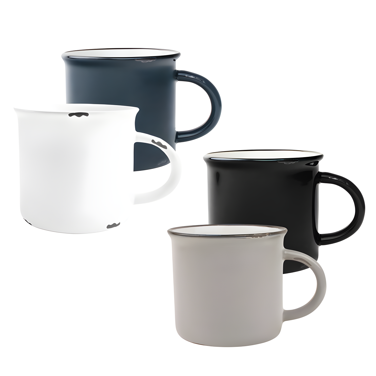 Canvas Home Tinware Stoneware Coffee Mug 16oz (Set of 4)