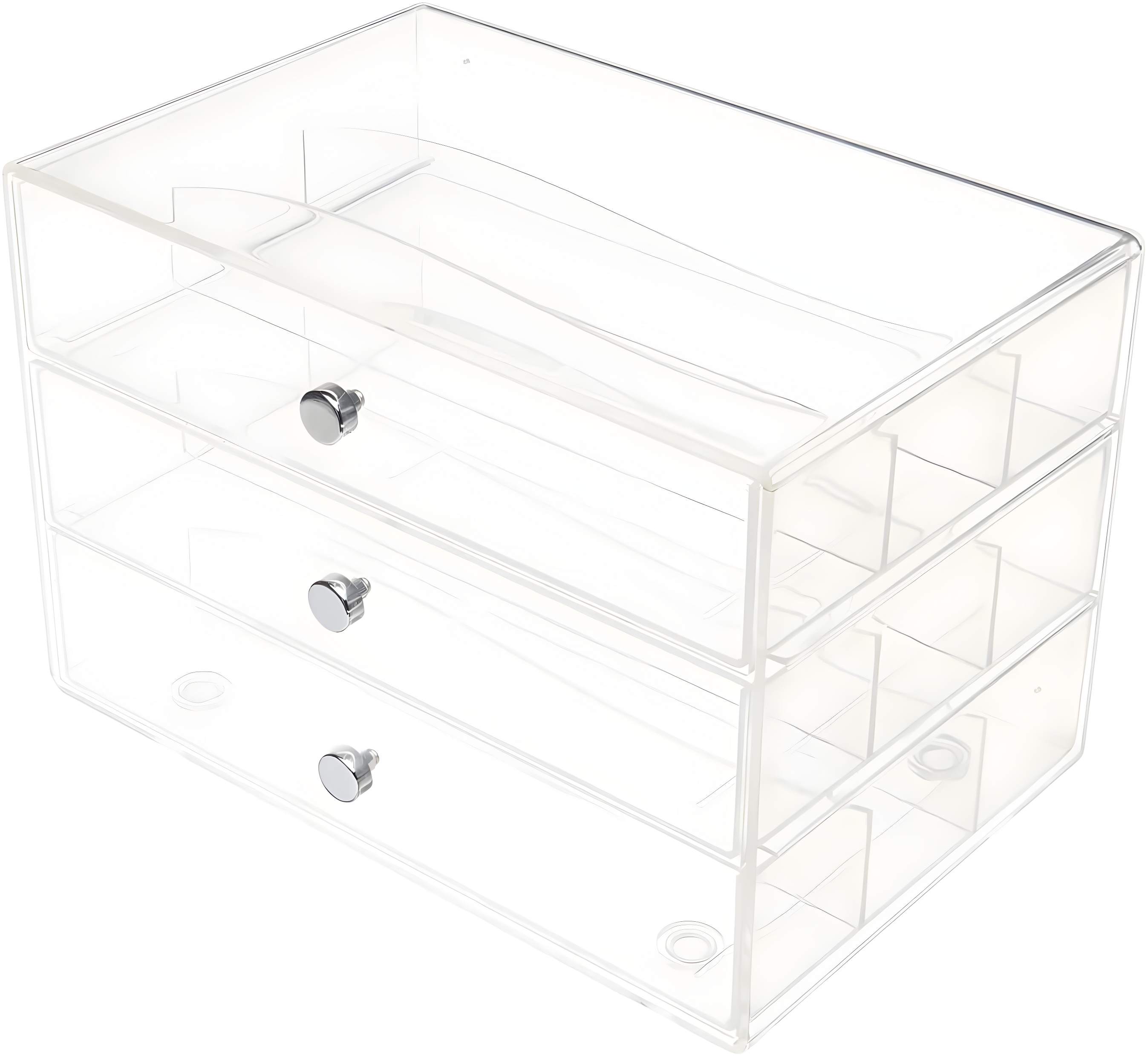 Three Drawer Washi Tape Storage Keeper by Simply Tidy - Organize Arts & Crafts - Embellishments - Washi Tape - Jewelry - Clear - 1 Pack