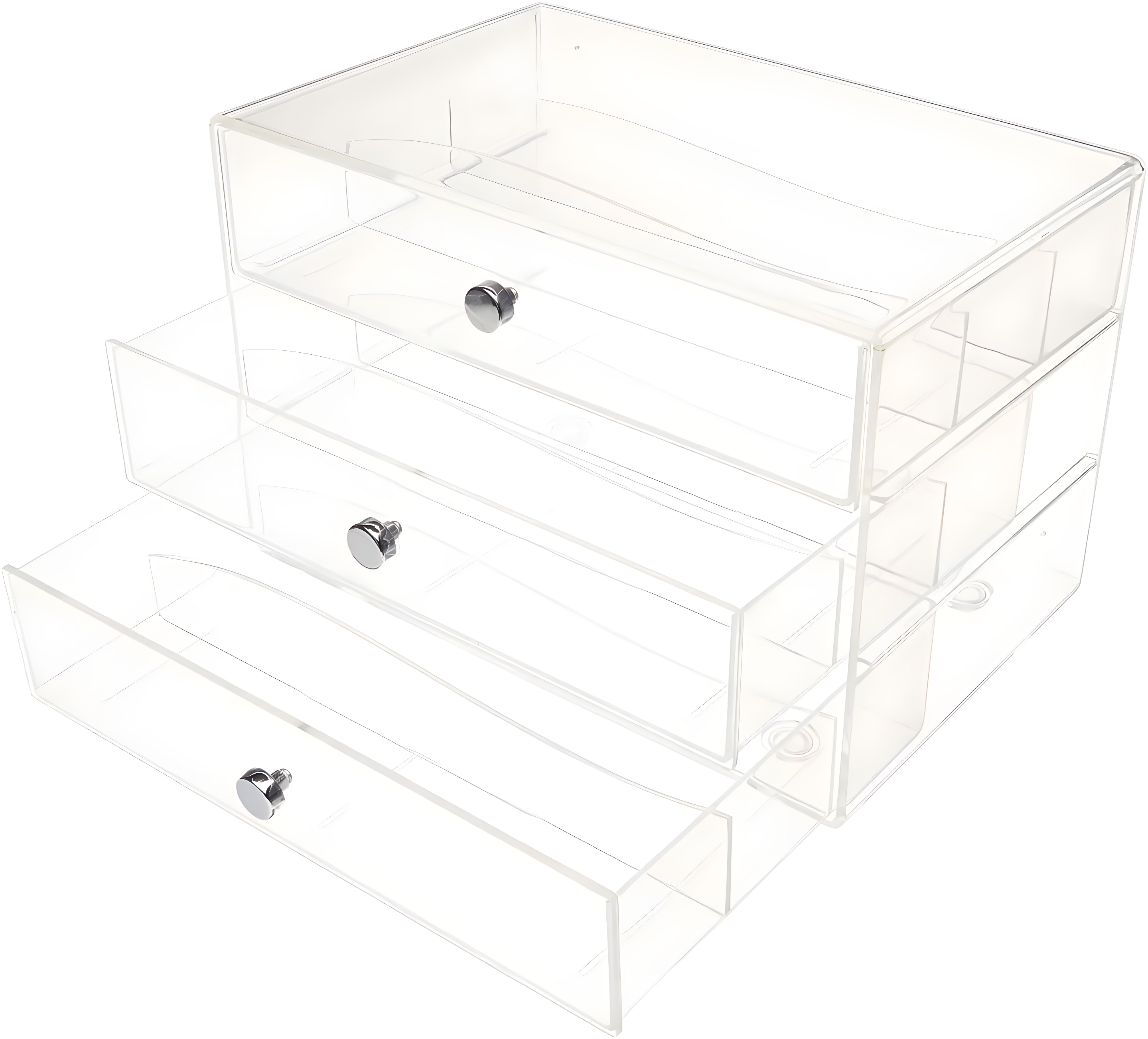 Three Drawer Washi Tape Storage Keeper by Simply Tidy - Organize Arts & Crafts - Embellishments - Washi Tape - Jewelry - Clear - 1 Pack