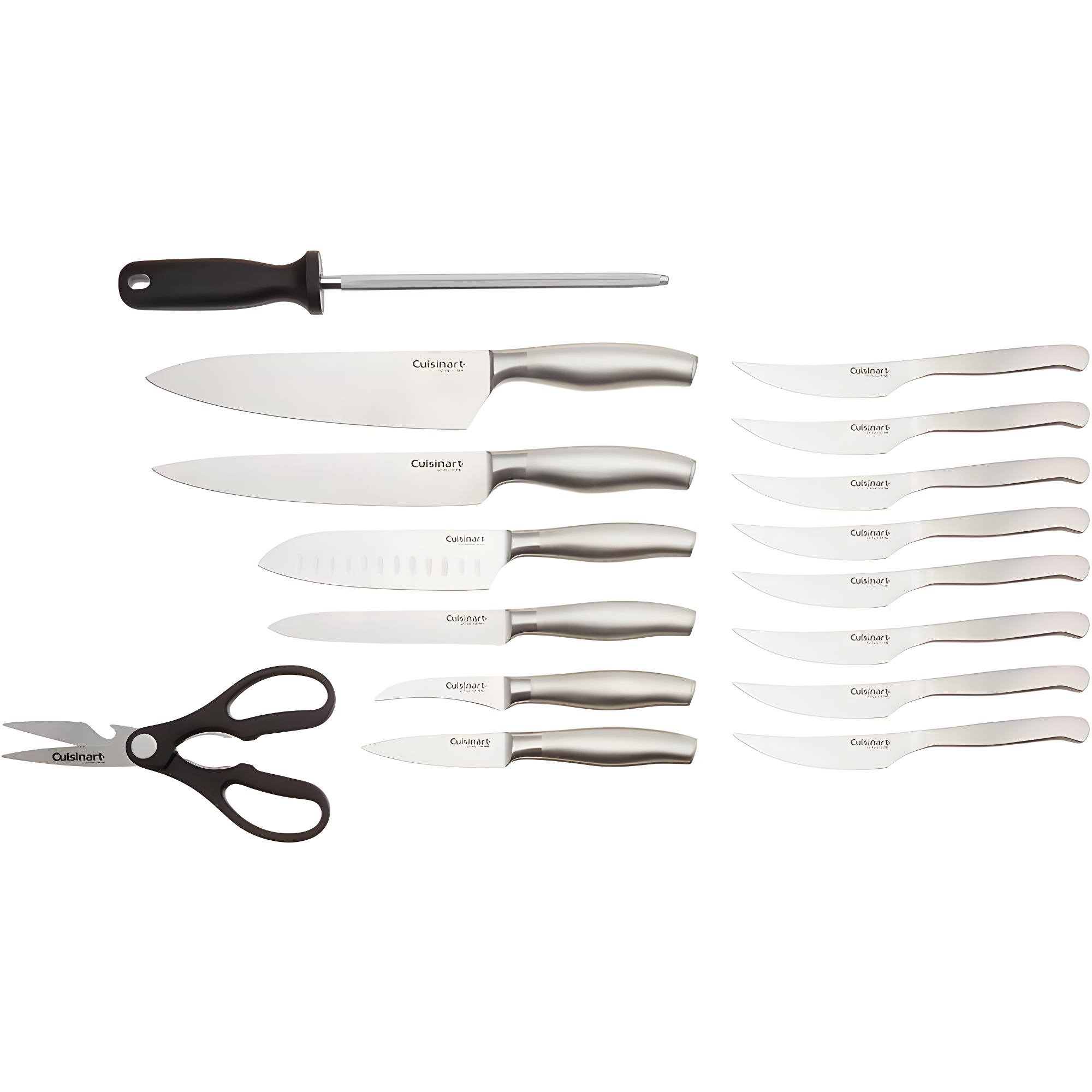 Cuisinart Artiste Collection Stainless Steel 17-Piece Knife Block Set