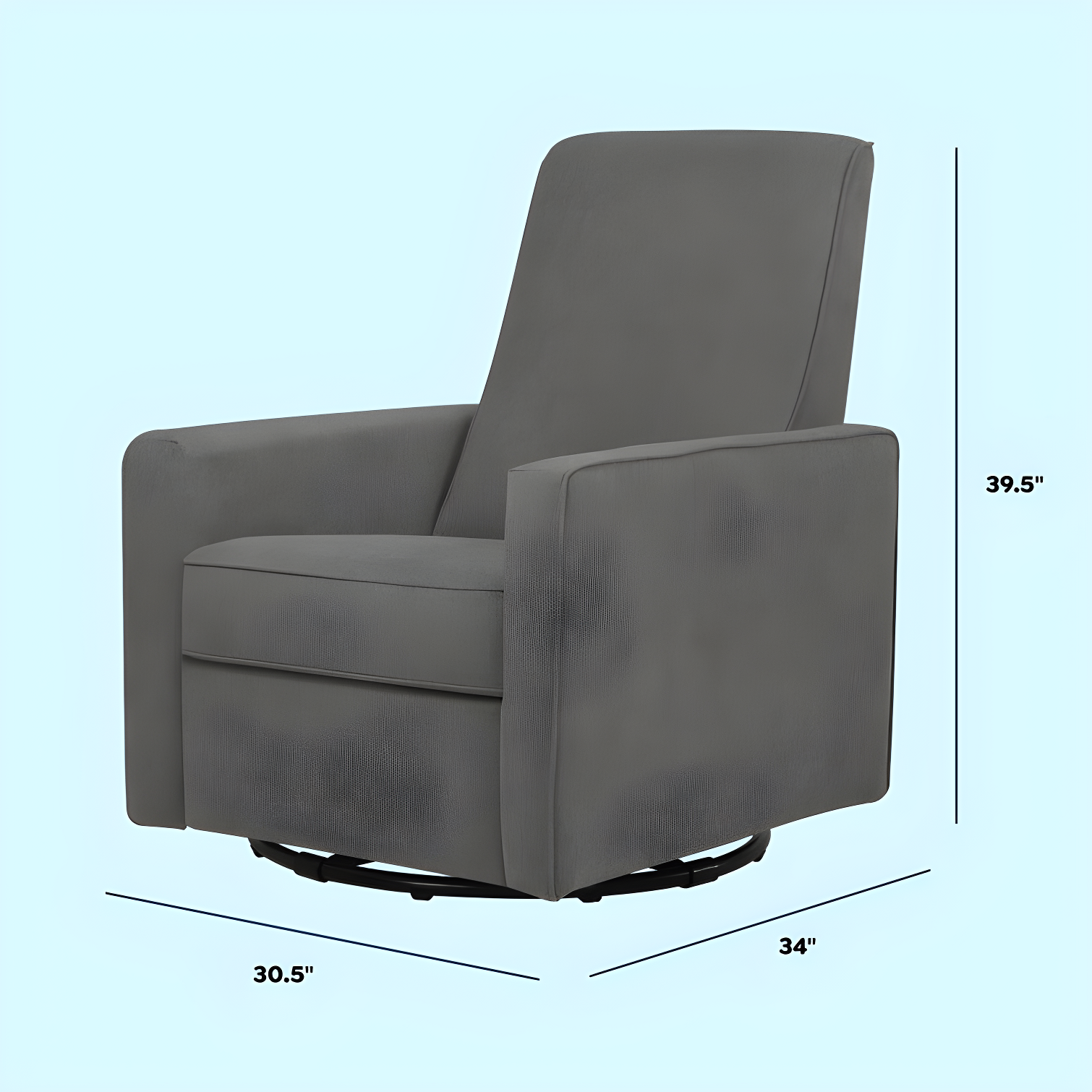 Piper Swivel Reclining Glider