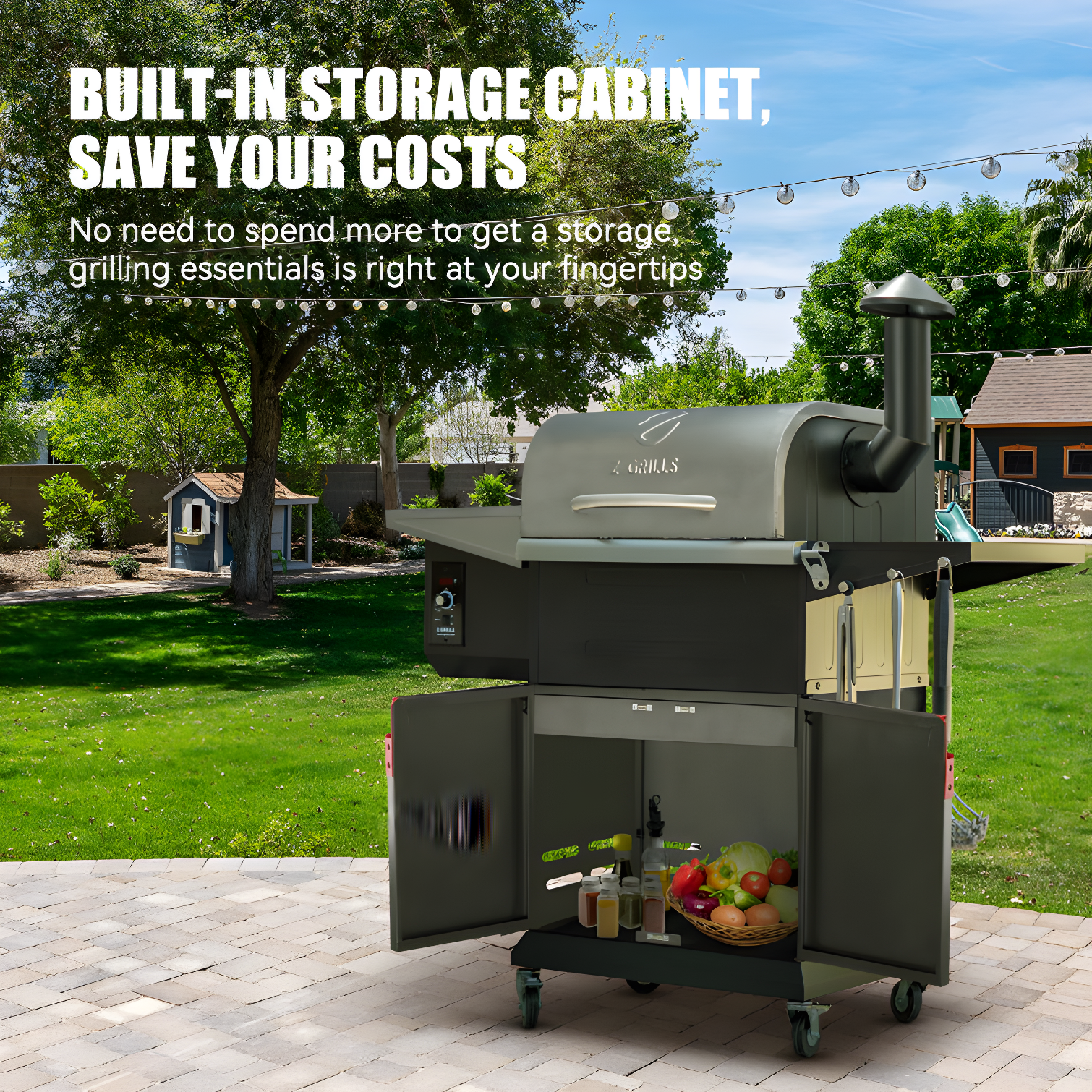Z GRILLS Upgraded Wood Pellet Grill with PID Controller, 8-in-1, 572 sq in Cooking Area