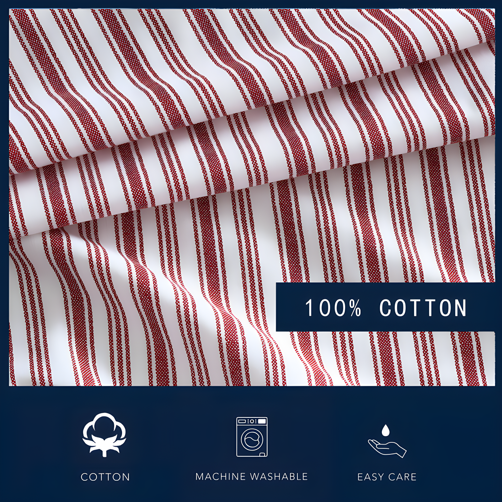 Nautica Printed Cotton Percale Sheet Sets
