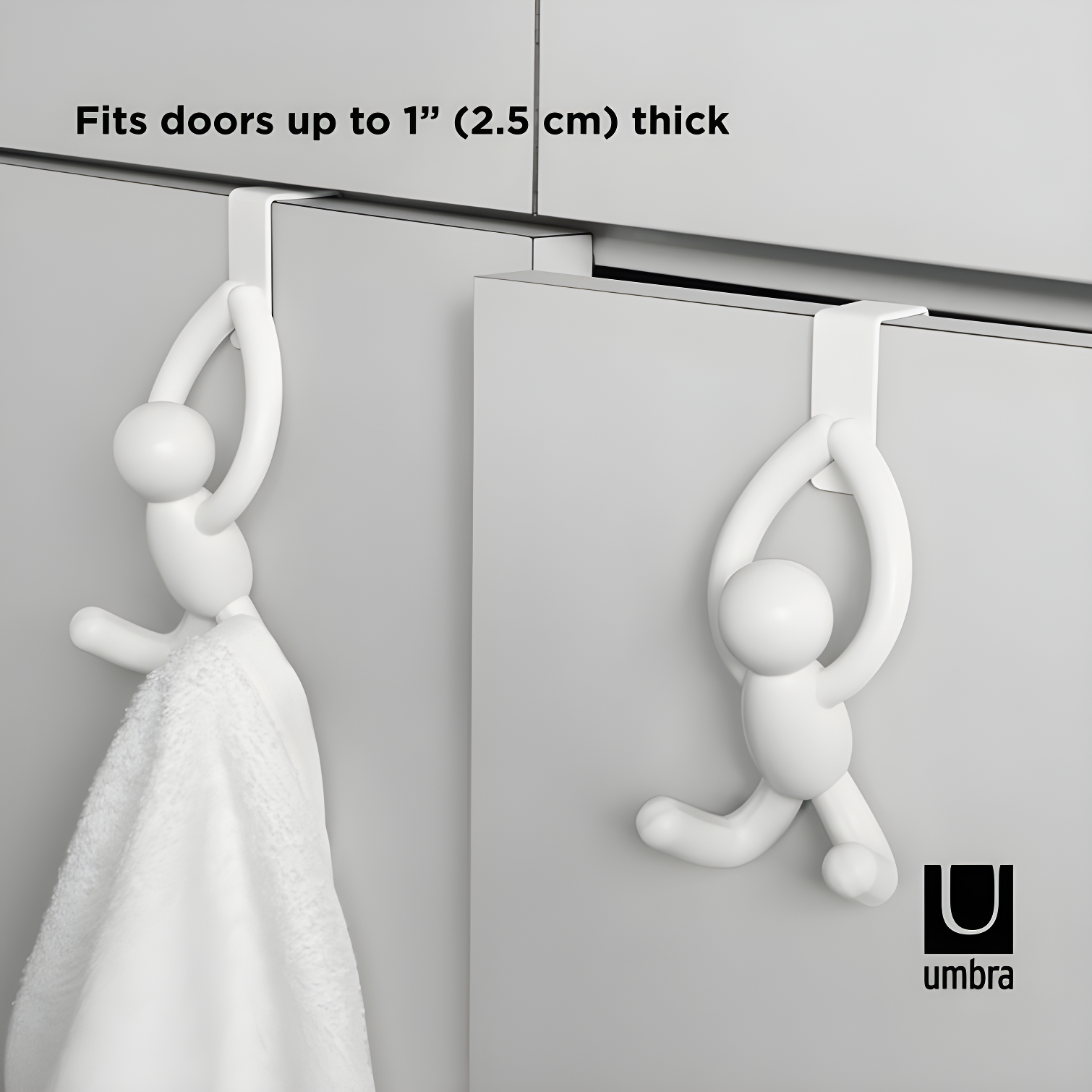 Umbra Buddy Plastic Over-the-Door Wall Hook (Set of 2)