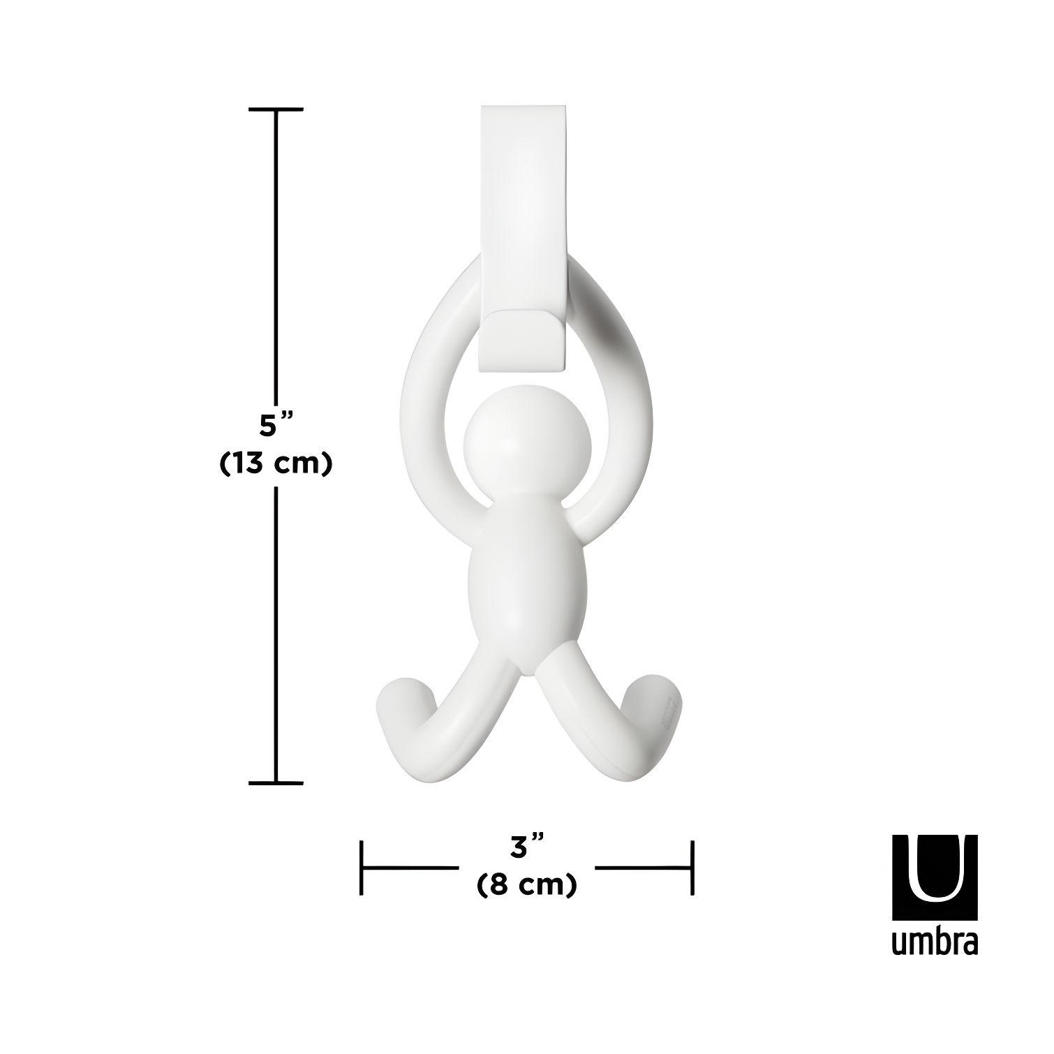 Umbra Buddy Plastic Over-the-Door Wall Hook (Set of 2)