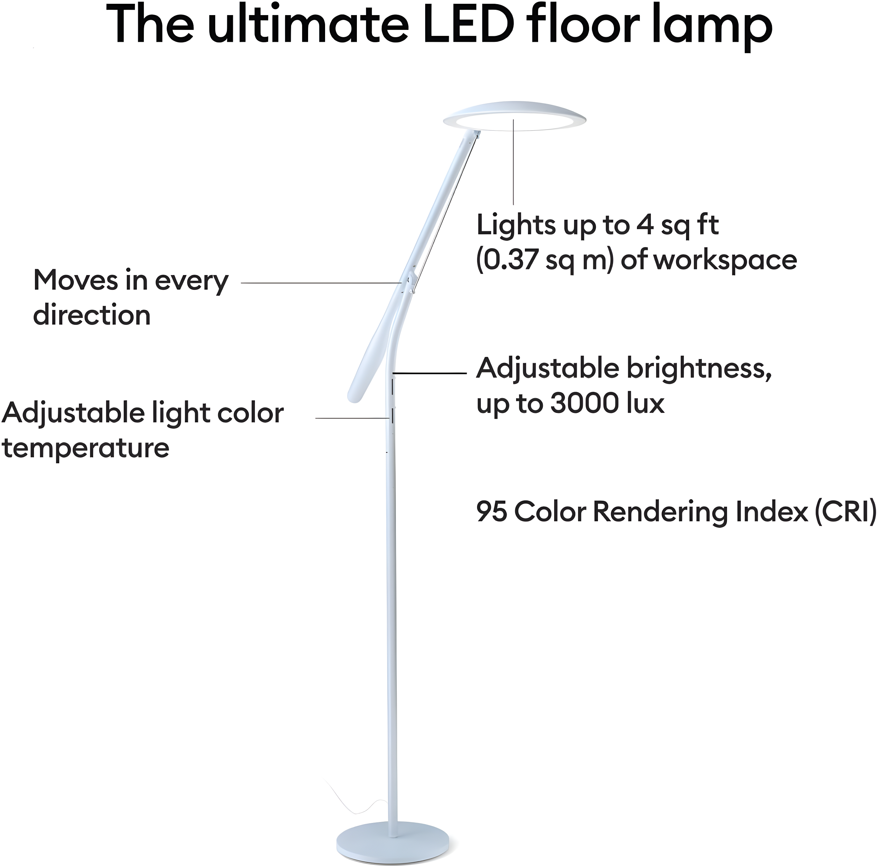 Cricut Bright 360 Floor Craft Lamp