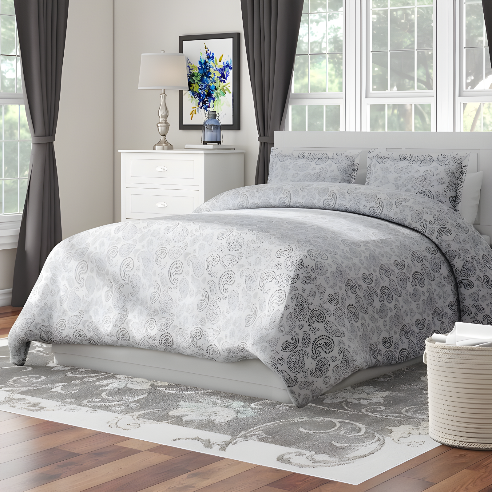 Becky Cameron™ Modern & Contemporary Paisley Duvet Cover Set