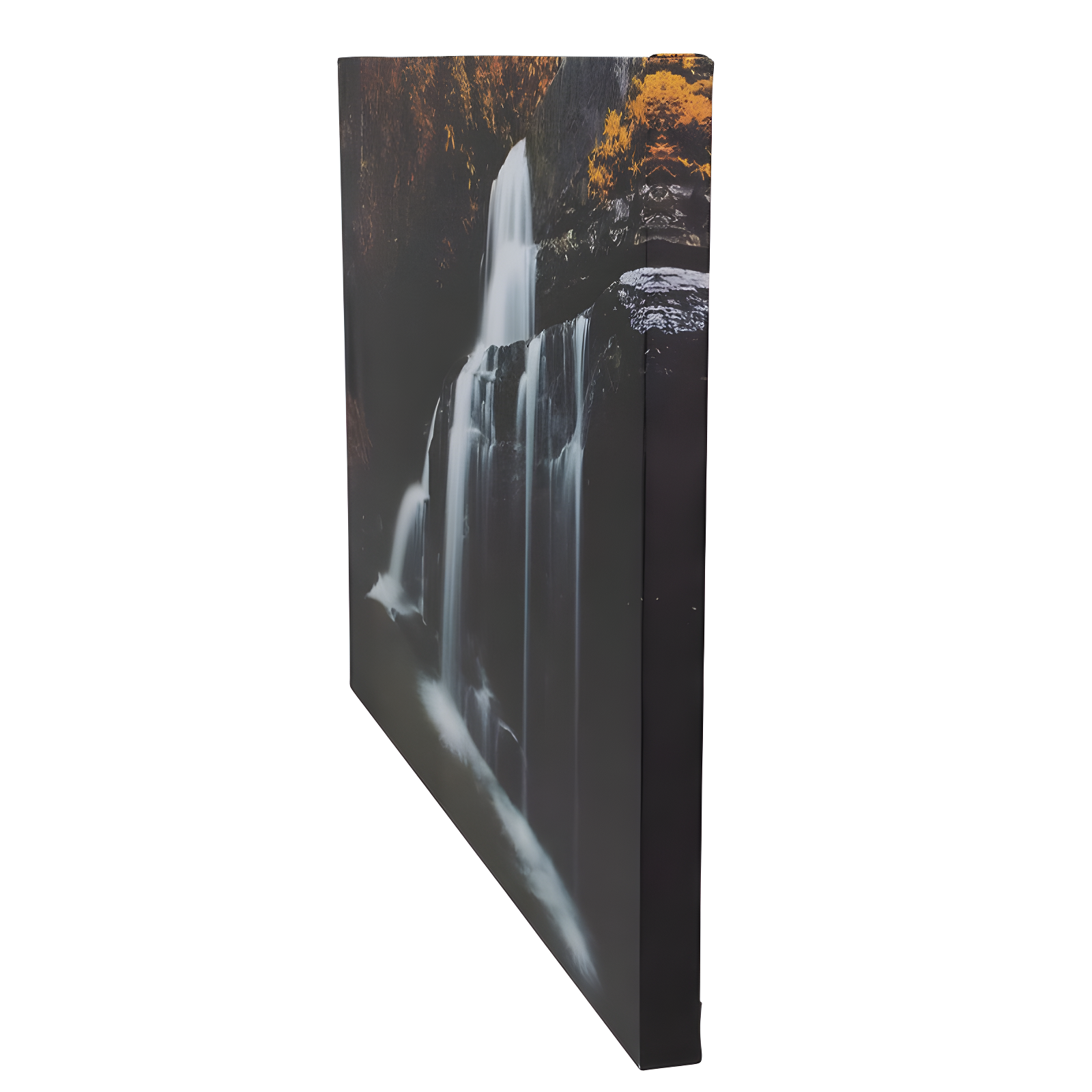 Northlight Seasonal 23.5" Natures Woods Autumn Waterfall Scene Canvas Wall Art