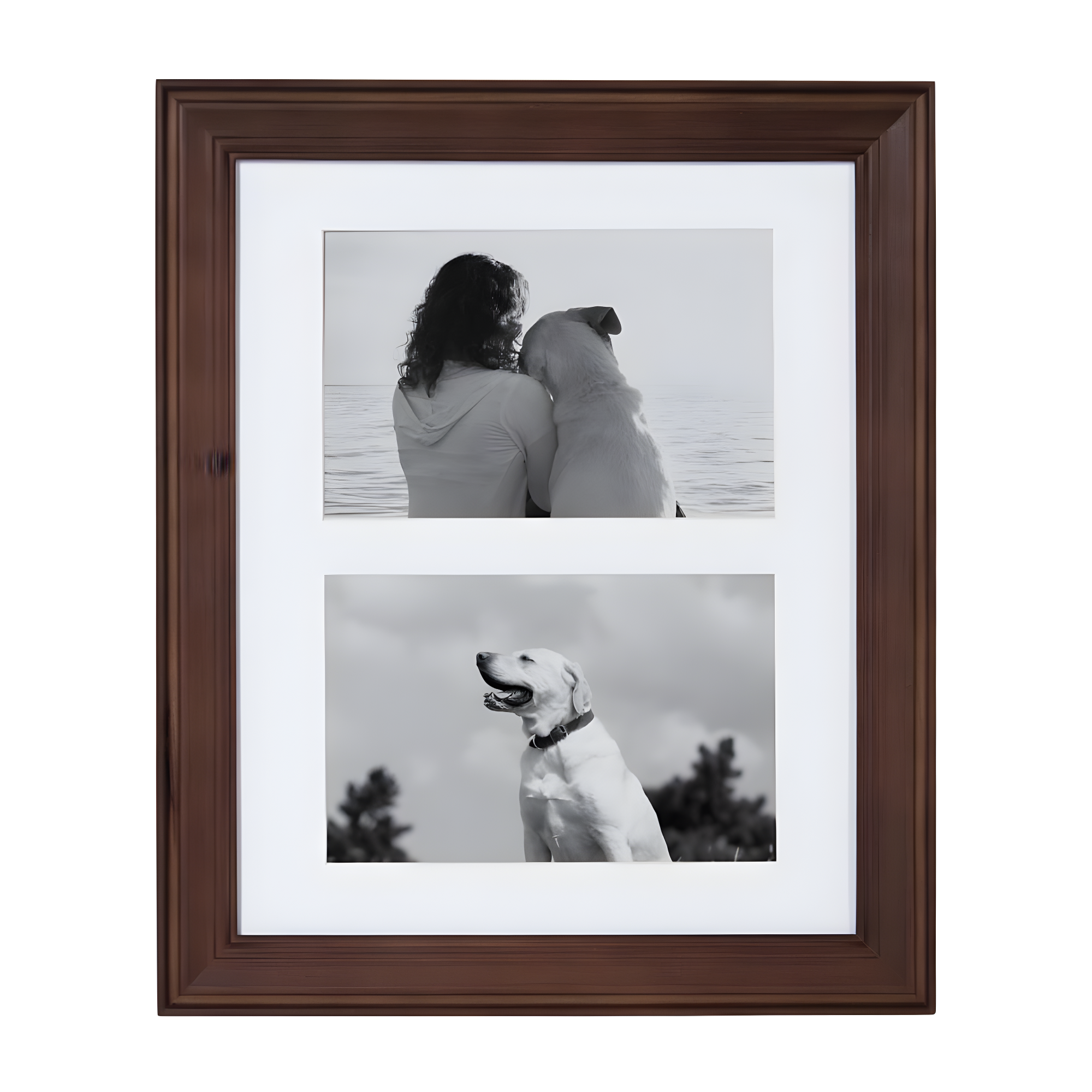 10pc Bordeaux Frame Box Set Brown - Kate & Laurel All Things Decor: Wall Gallery Kit, Multiple Sizes, Wood Frames