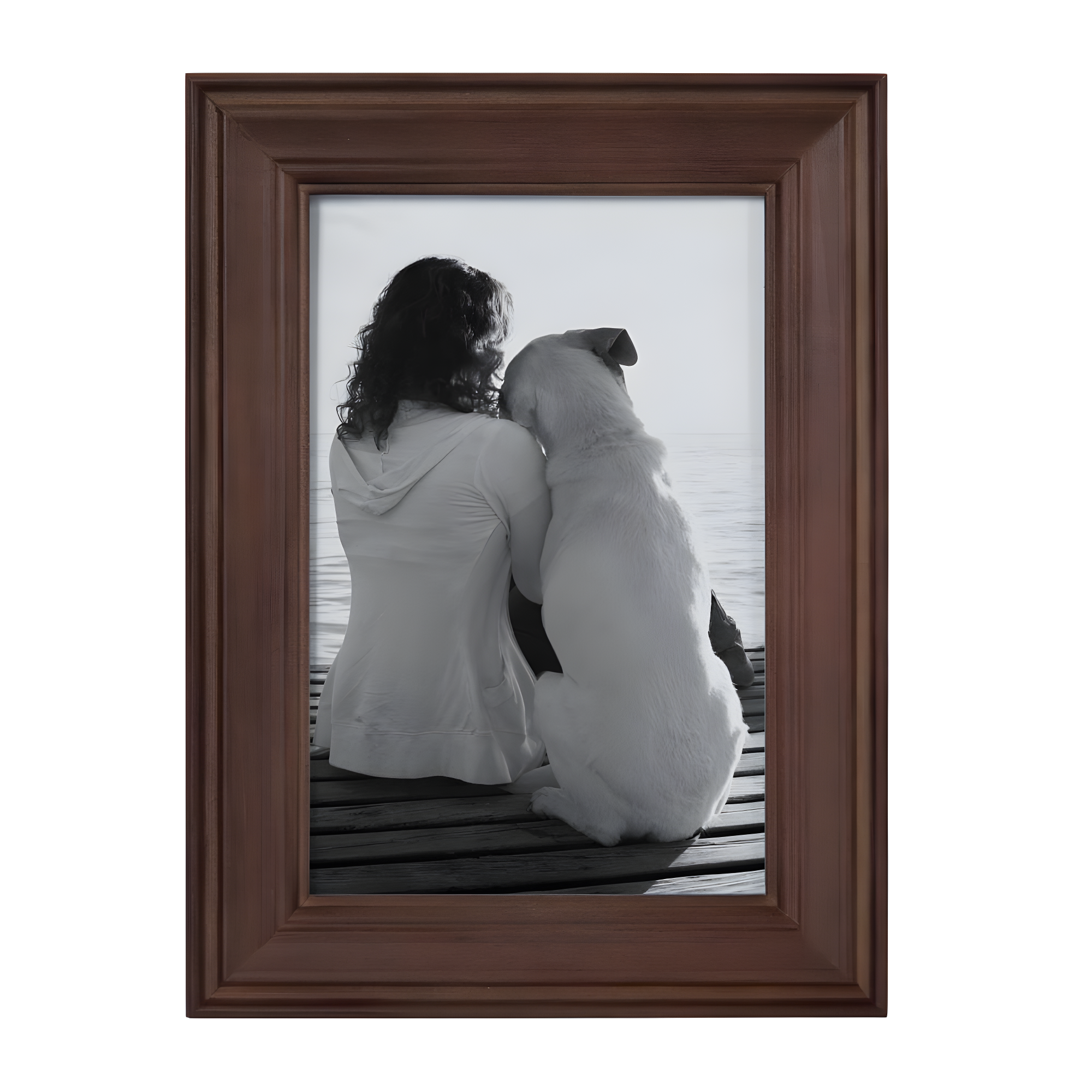 10pc Bordeaux Frame Box Set Brown - Kate & Laurel All Things Decor: Wall Gallery Kit, Multiple Sizes, Wood Frames