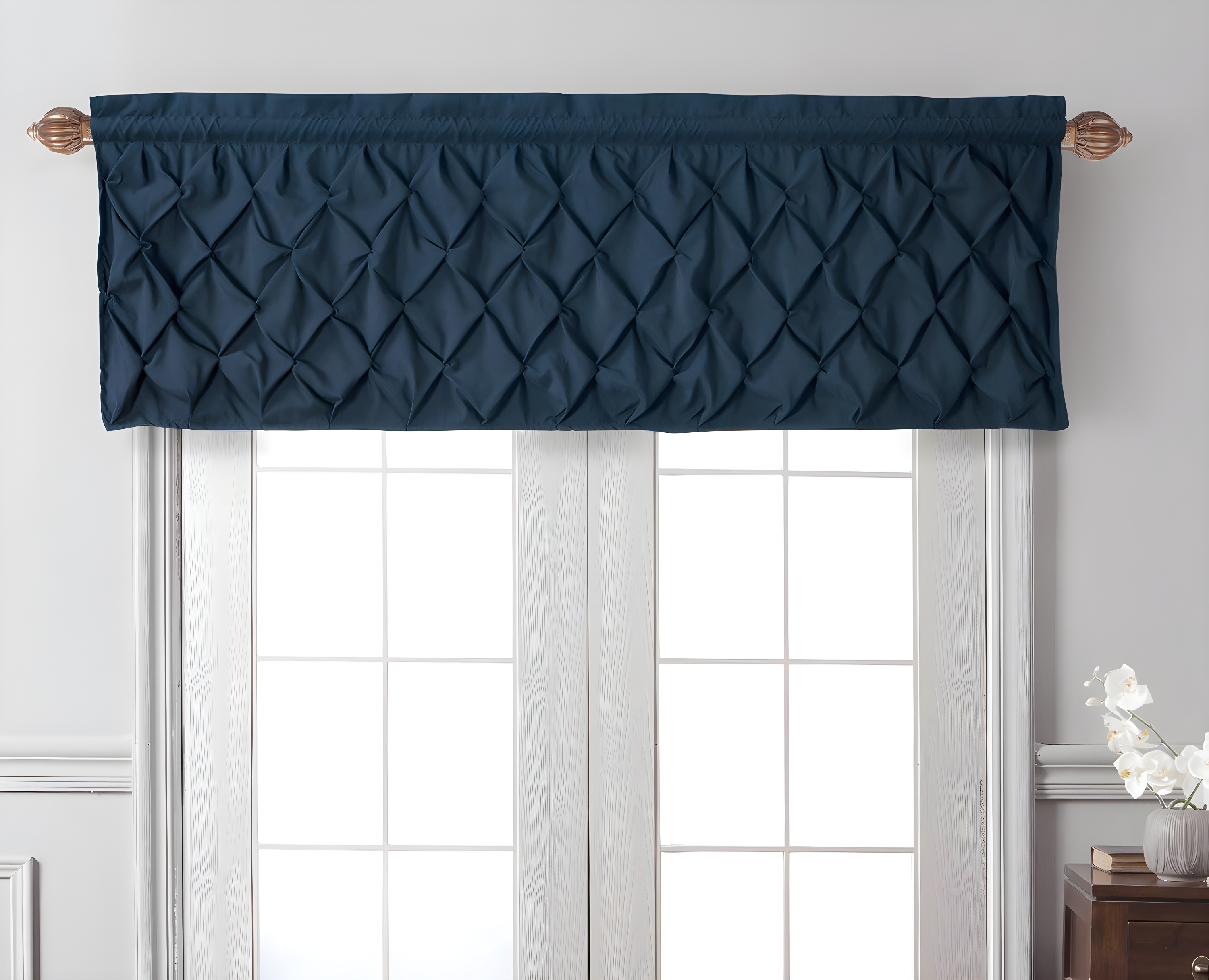 Remorb Modern Window Valance with Rod Pocket