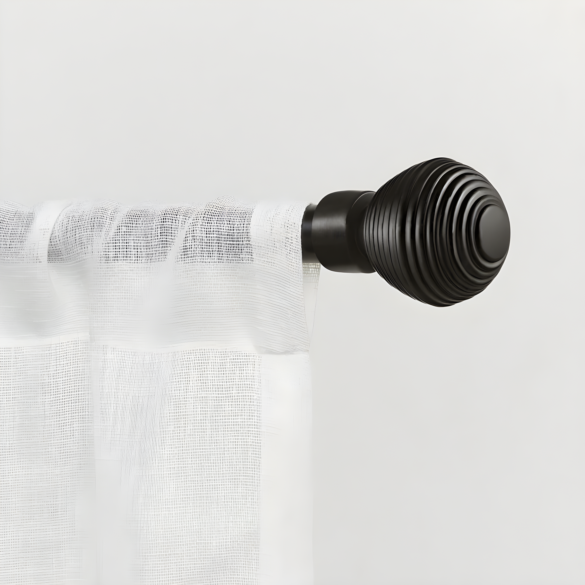 Exclusive Home 36"-72" Modern Layer Curtain Rod - Matte Bronze: Adjustable Iron, Single Rod, 25lb Capacity