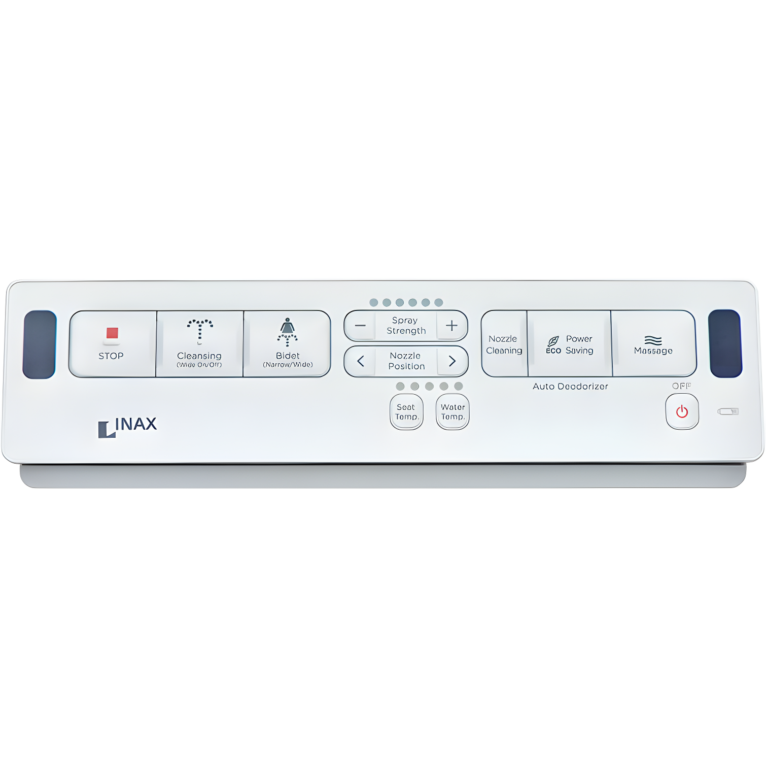American Standard 8012A70GRC-415 INAX Heated Shower Toilet Bidet Seat with Remote Control + Dual Nozzle, White