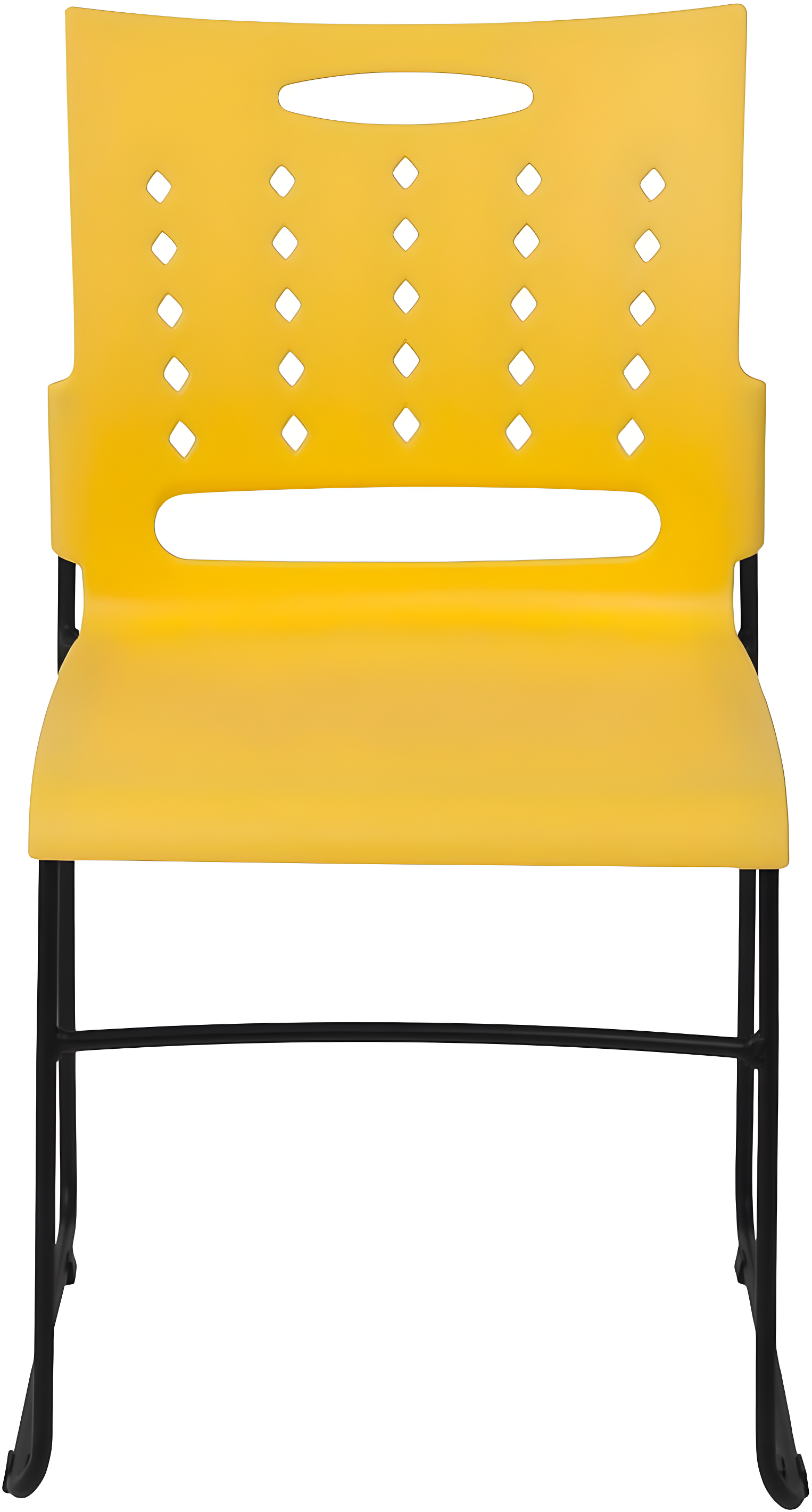 Flash Furniture 881 lb. Capacity Sled Base Stack Chair with Carry Handle and Air-Vent Back