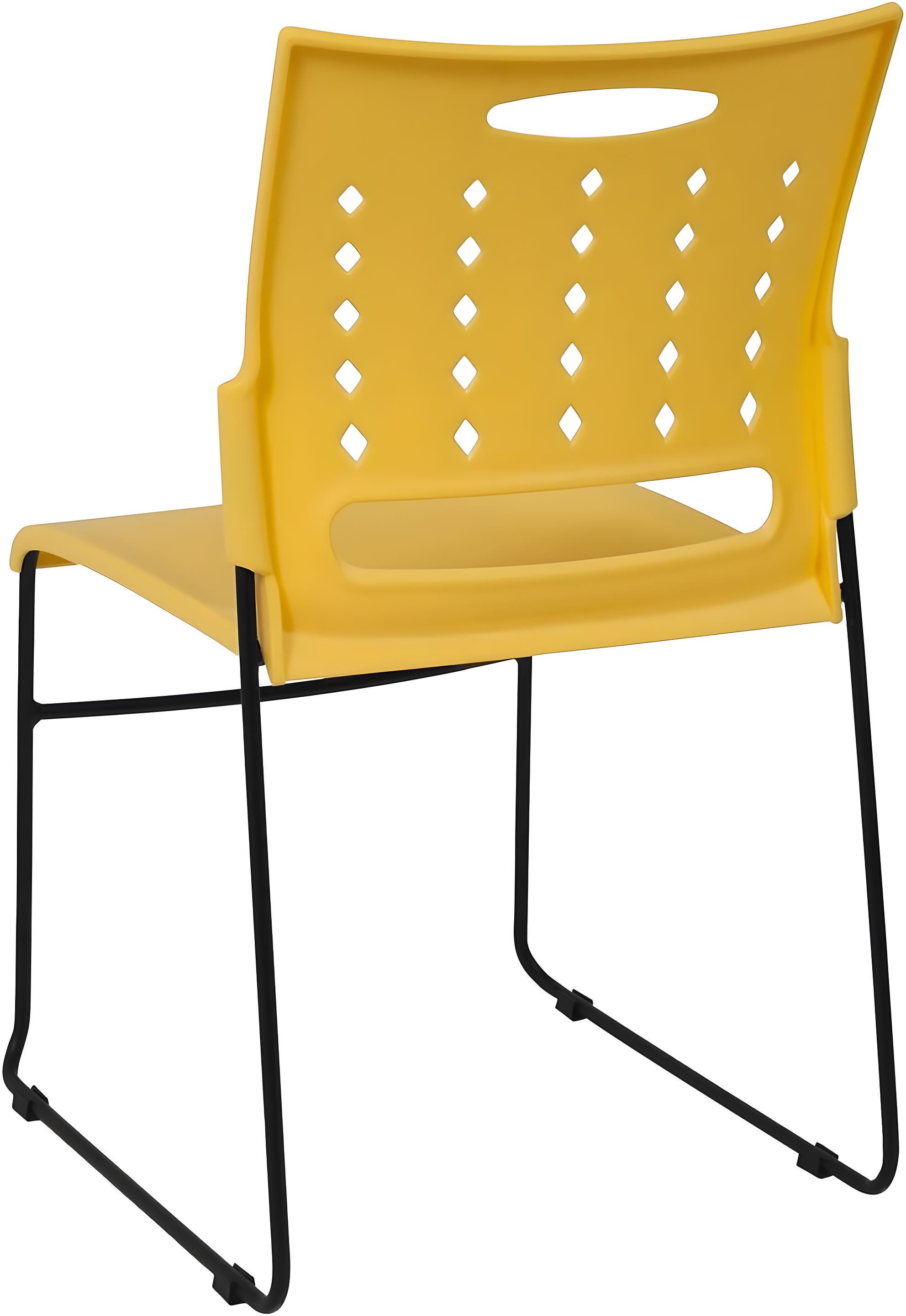 Flash Furniture 881 lb. Capacity Sled Base Stack Chair with Carry Handle and Air-Vent Back