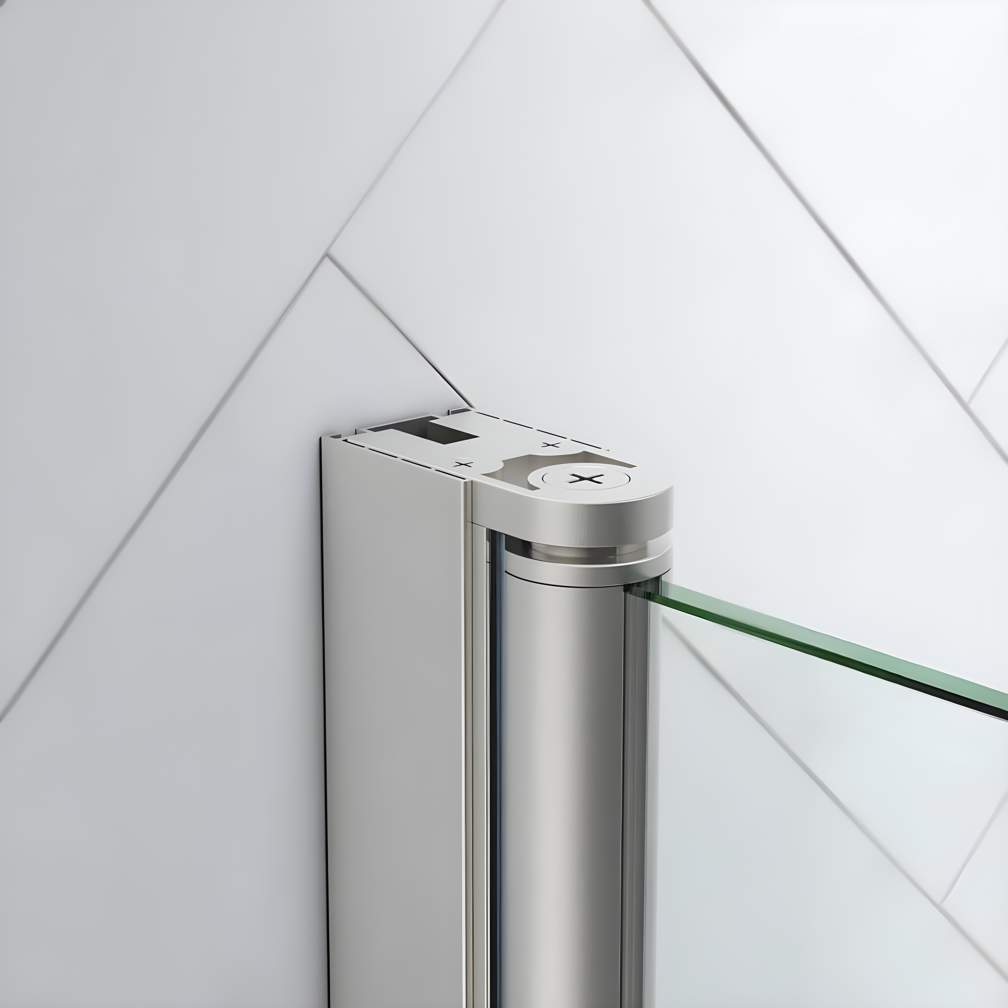 Endless Pasadena 40" W x 72" H Corner Frameless Shower Kit, Door, Base