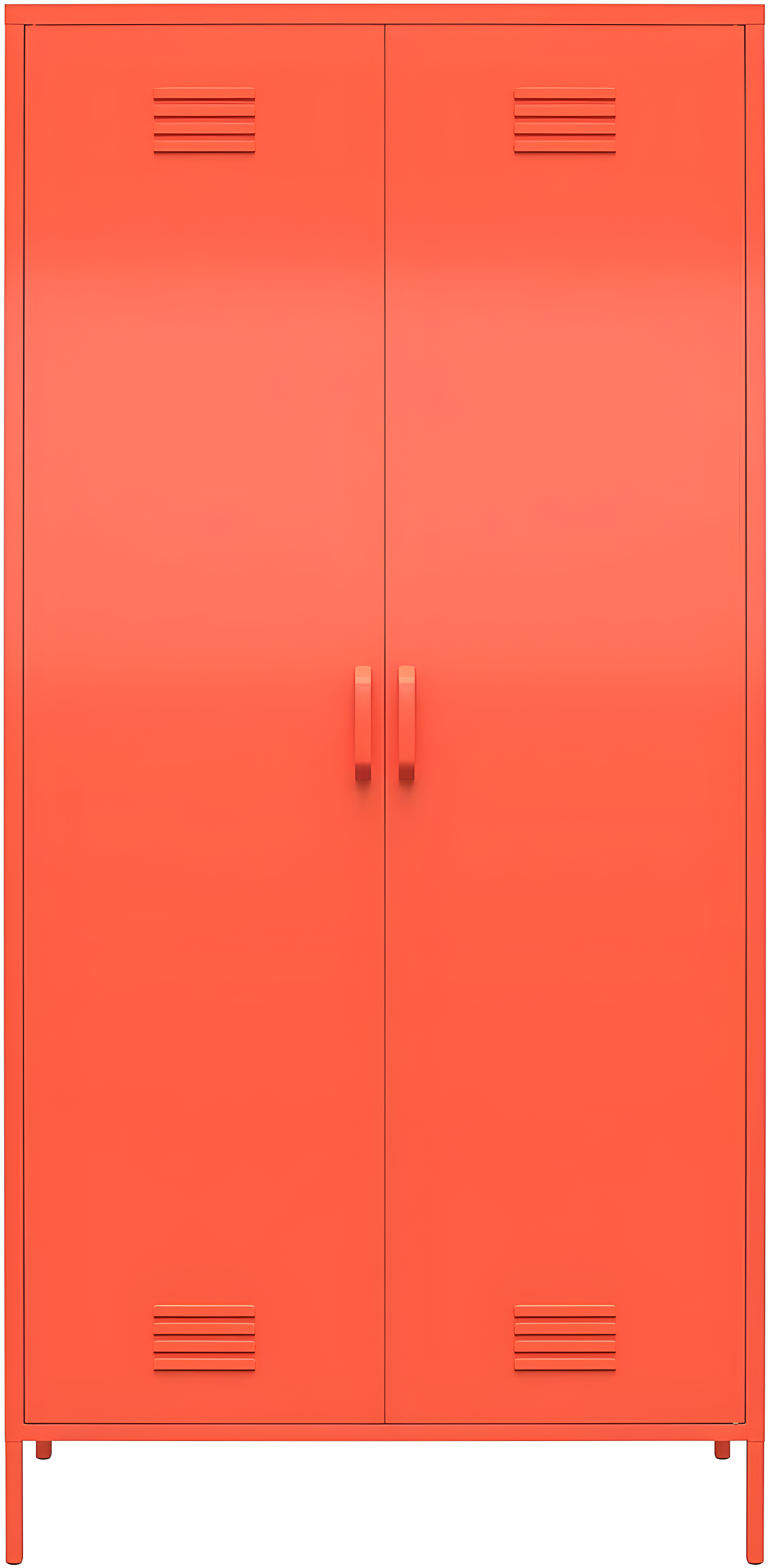 Cache 2 Door Tall Metal Locker Style Storage Cabinet