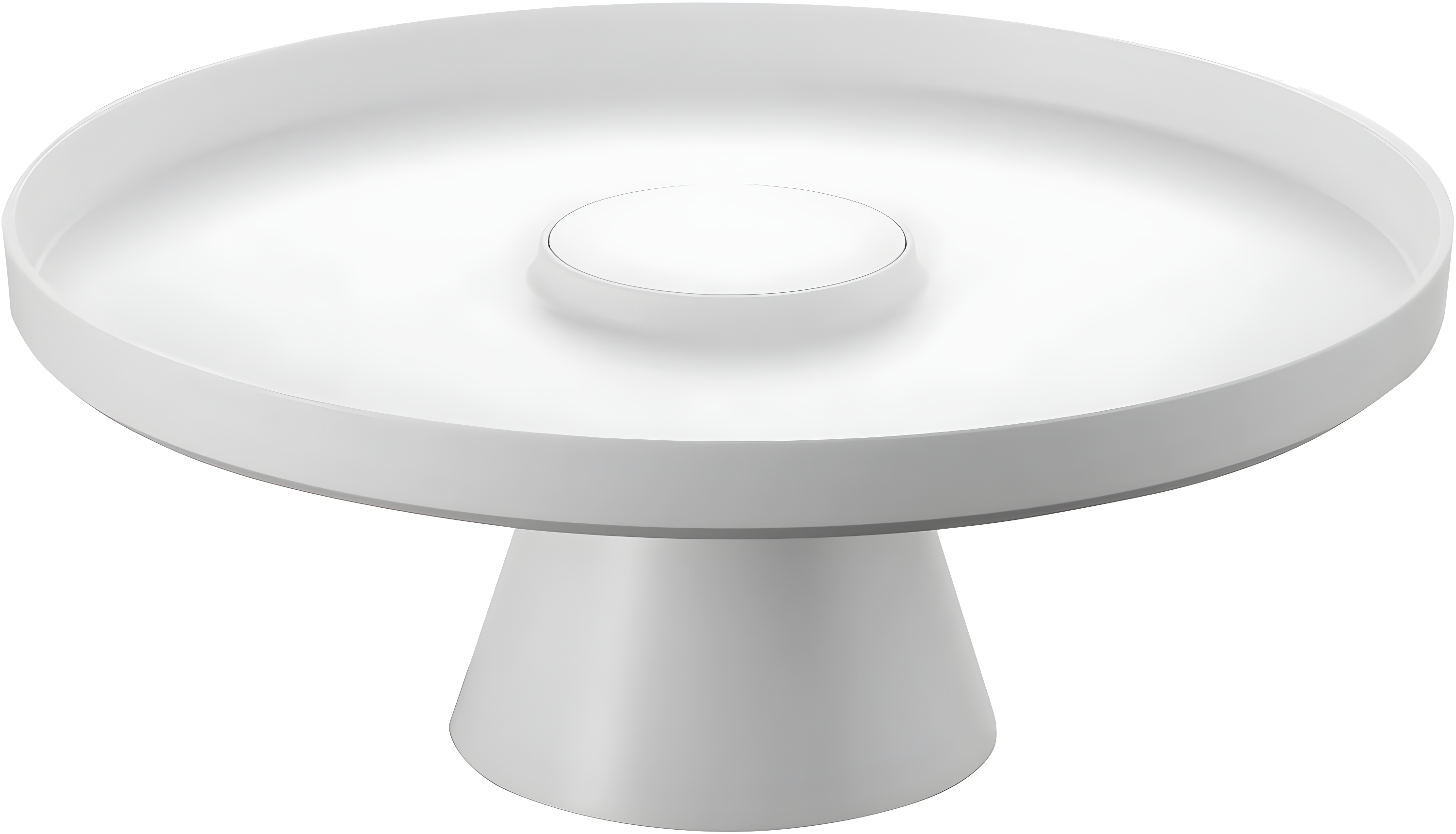 Yamazaki Home Yamazaki Home Plastic 9" Round, Stackable Cake And Dessert Stand, Plastic, Stackable