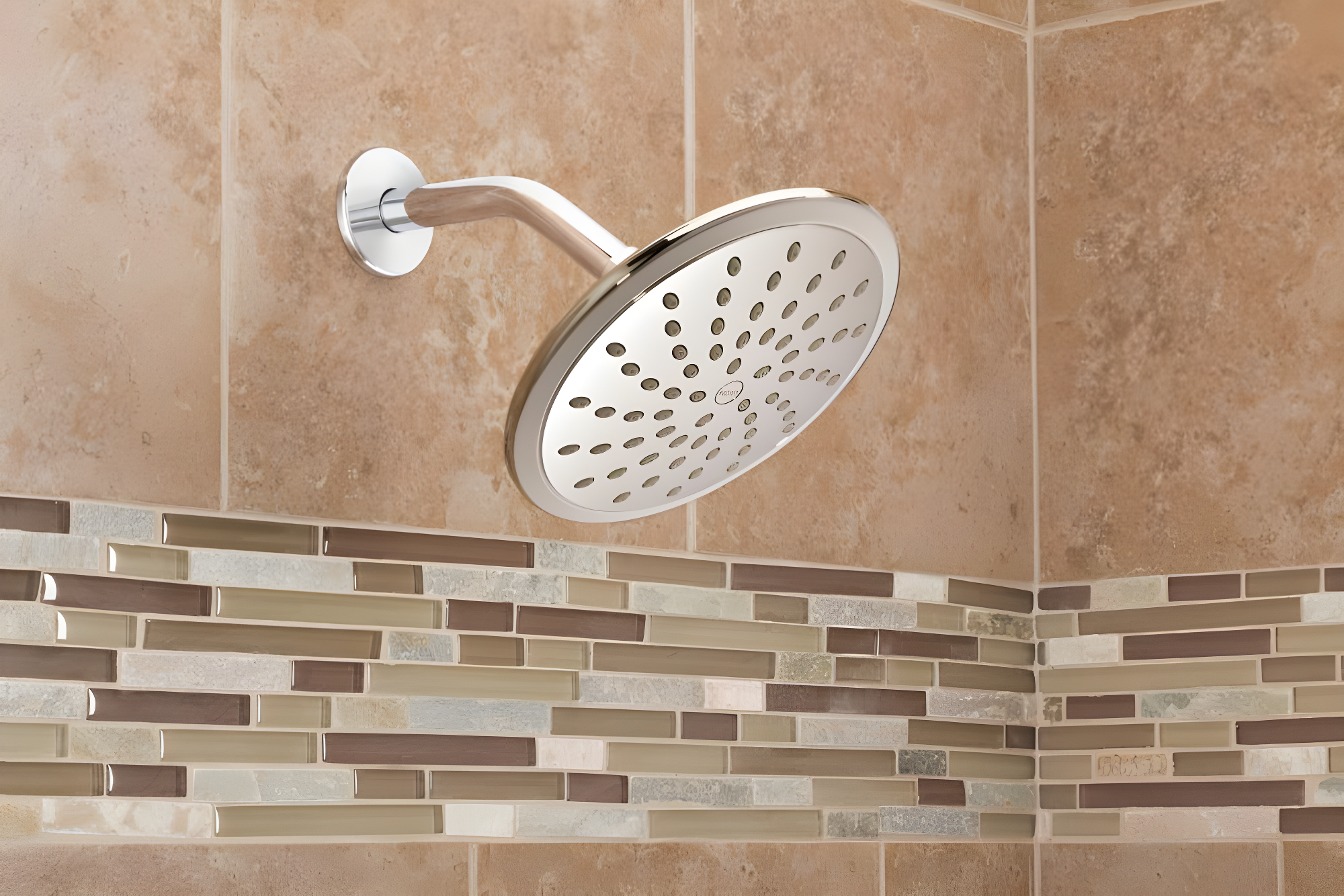 Moen Wide Round Rain Shower Head for Bathroom with 2 GPM High-Pressure Rainfall Spray