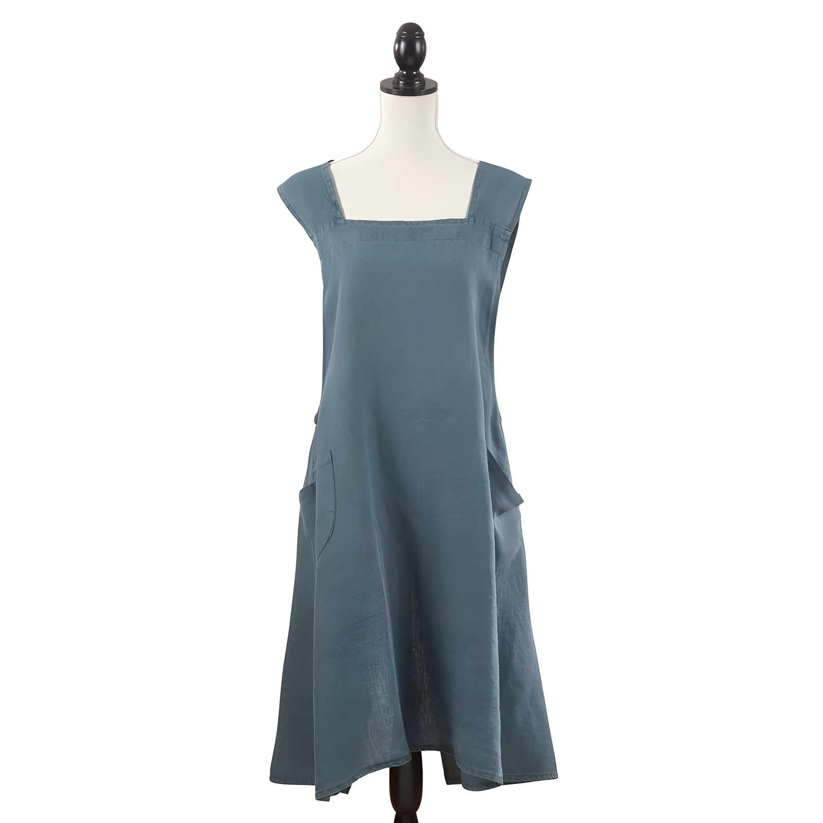 Saro Lifestyle Criss Cross Cuisine Apron, 28"x35", Blue