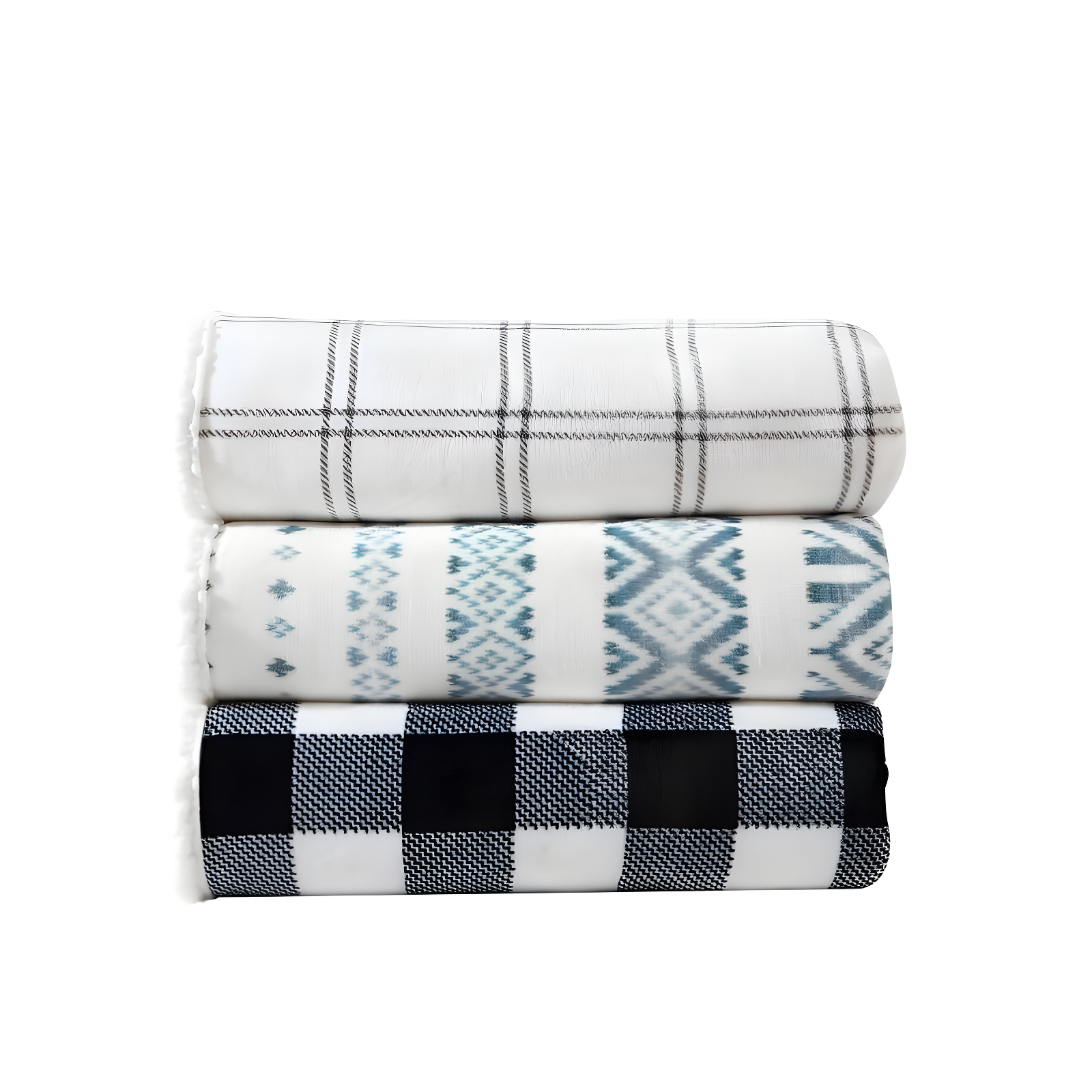 Eddie Bauer Eddie Bauer Plush Plaid Sherpa Reversible Blanket