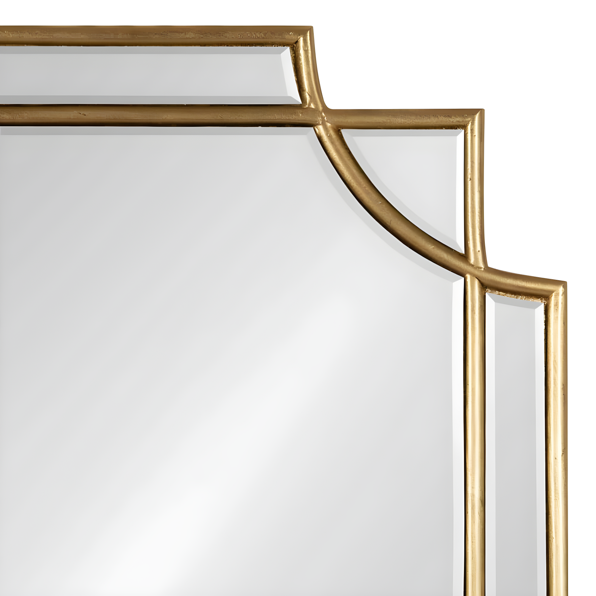 Kate and Laurel Minuette Glam Wall Mirror, 18 x 24, Gold, Boho-Chic Home Decor for Wall