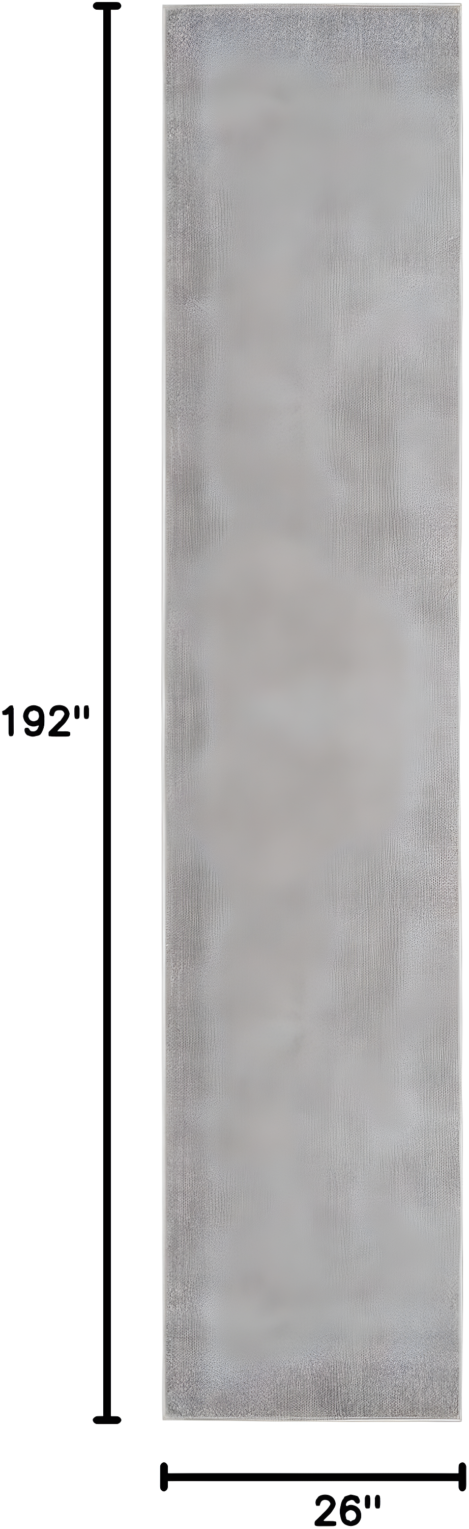Nourison Essentials Easy Care Indoor Outdoor Area Rug - Silver Grey 2'2" x 16'