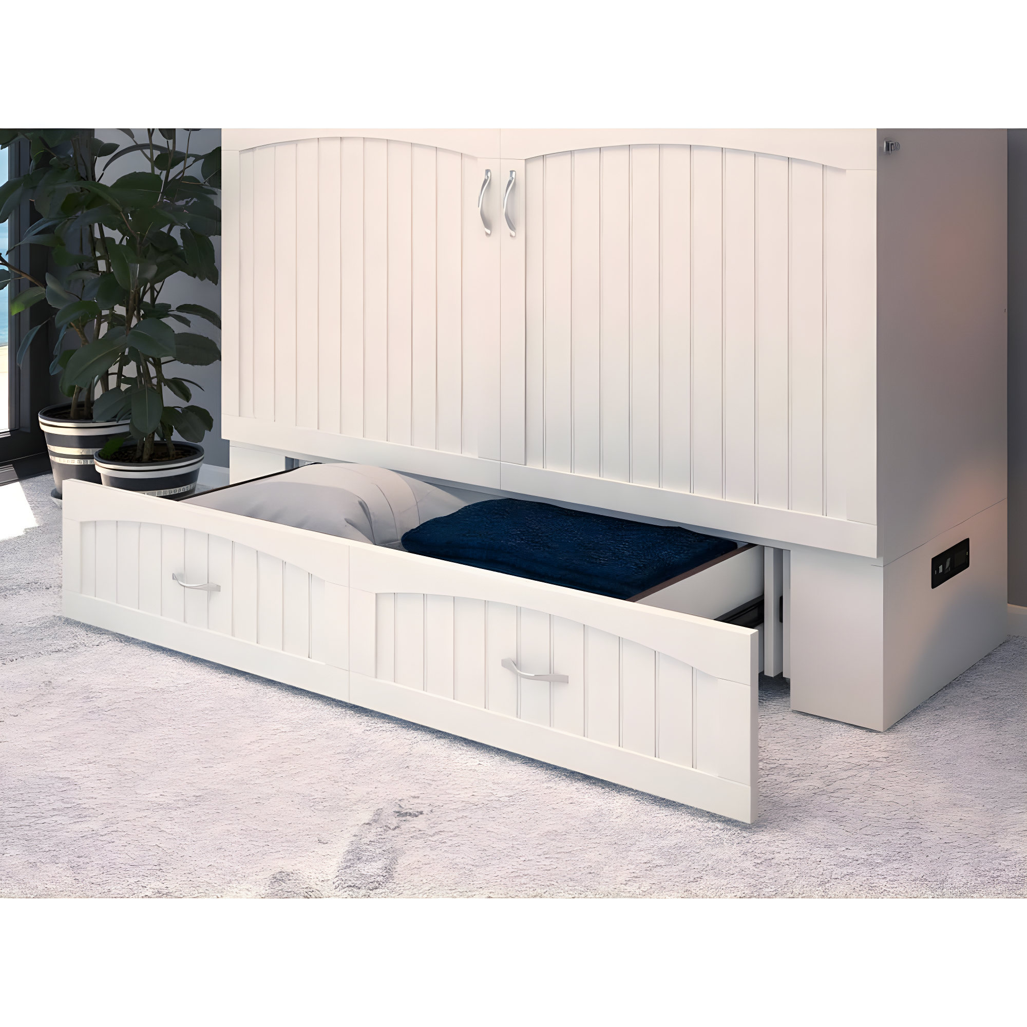 Southampton Murphy Bed Chest with USB Turbo Charger - AFI