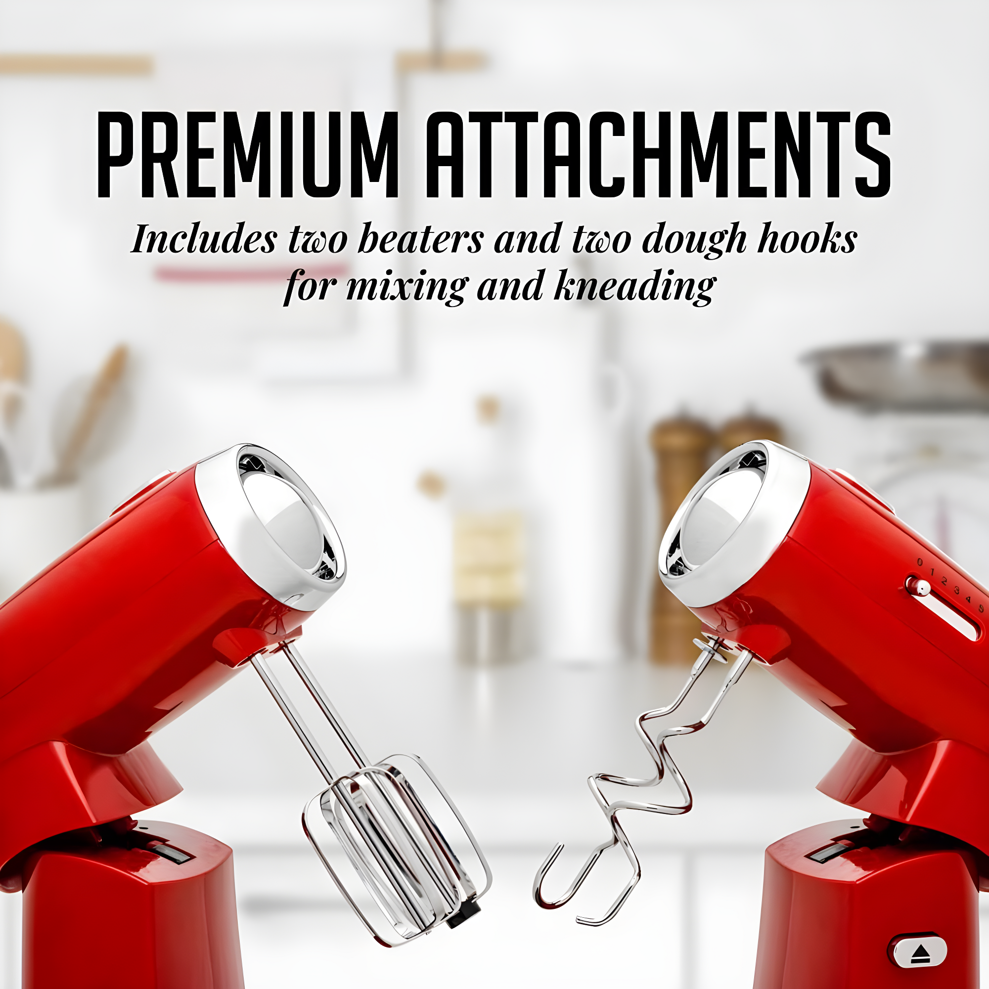 Ovente SM680R Ovente Electric Stand Mixer with 3.5Qt Removable Stainless Steel Bowl