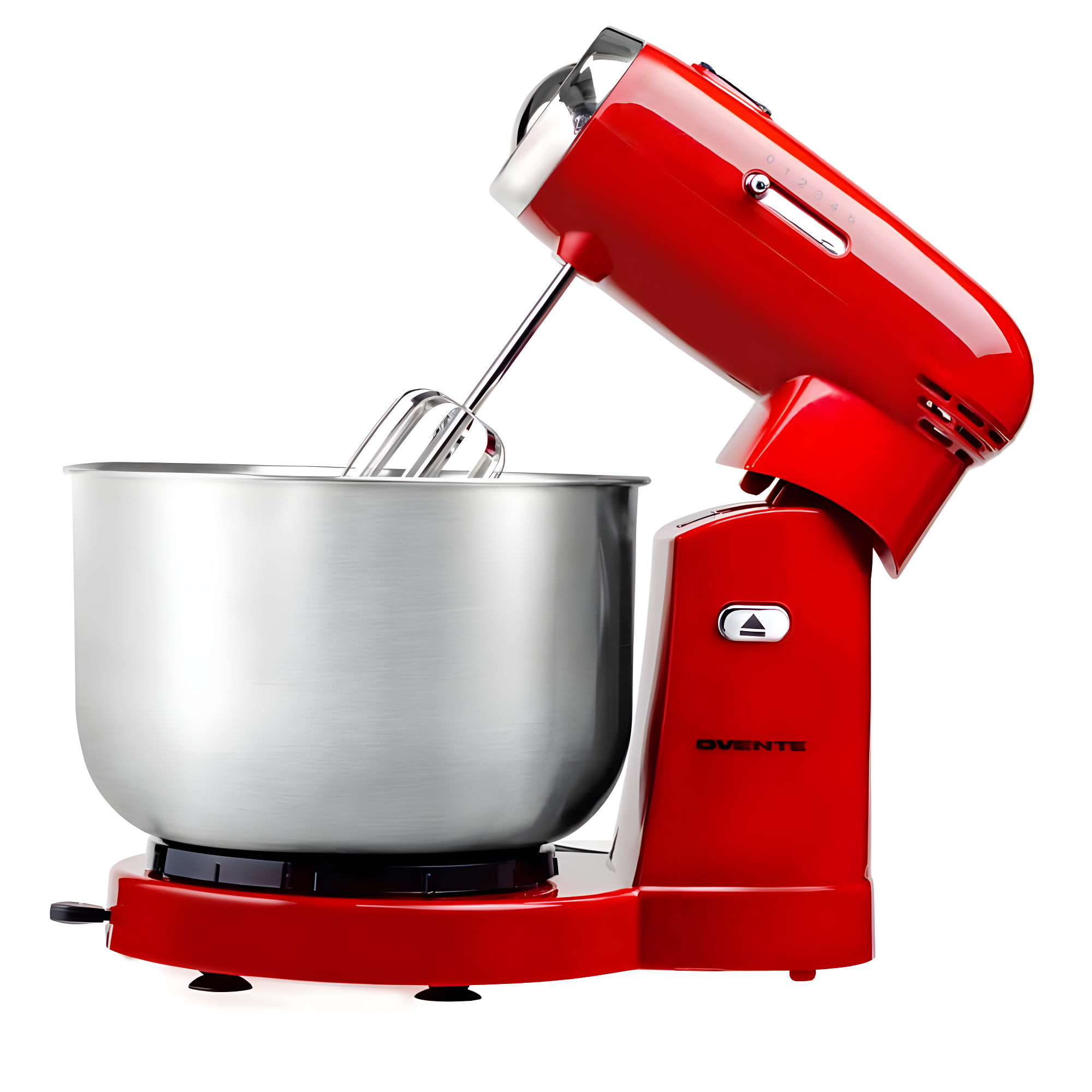 Ovente SM680R Ovente Electric Stand Mixer with 3.5Qt Removable Stainless Steel Bowl
