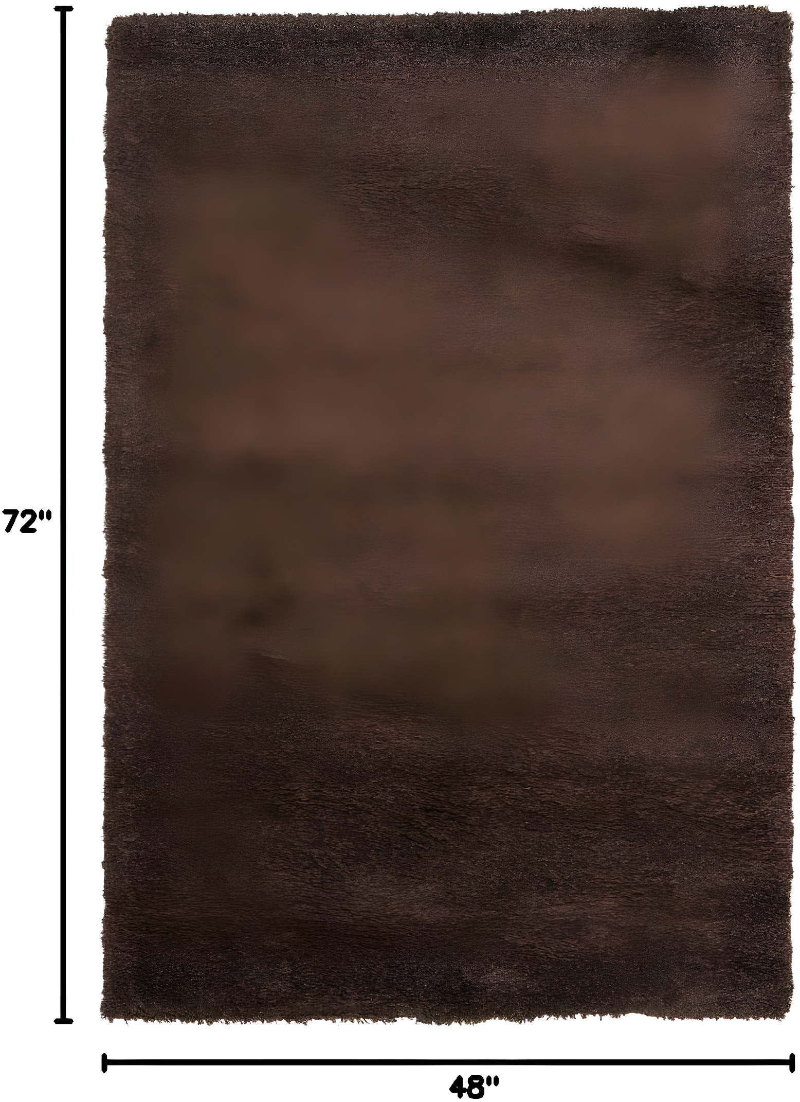 California Shag SG151 Power Loomed Indoor Accent Rug - Brown - 4'x6' - Safavieh