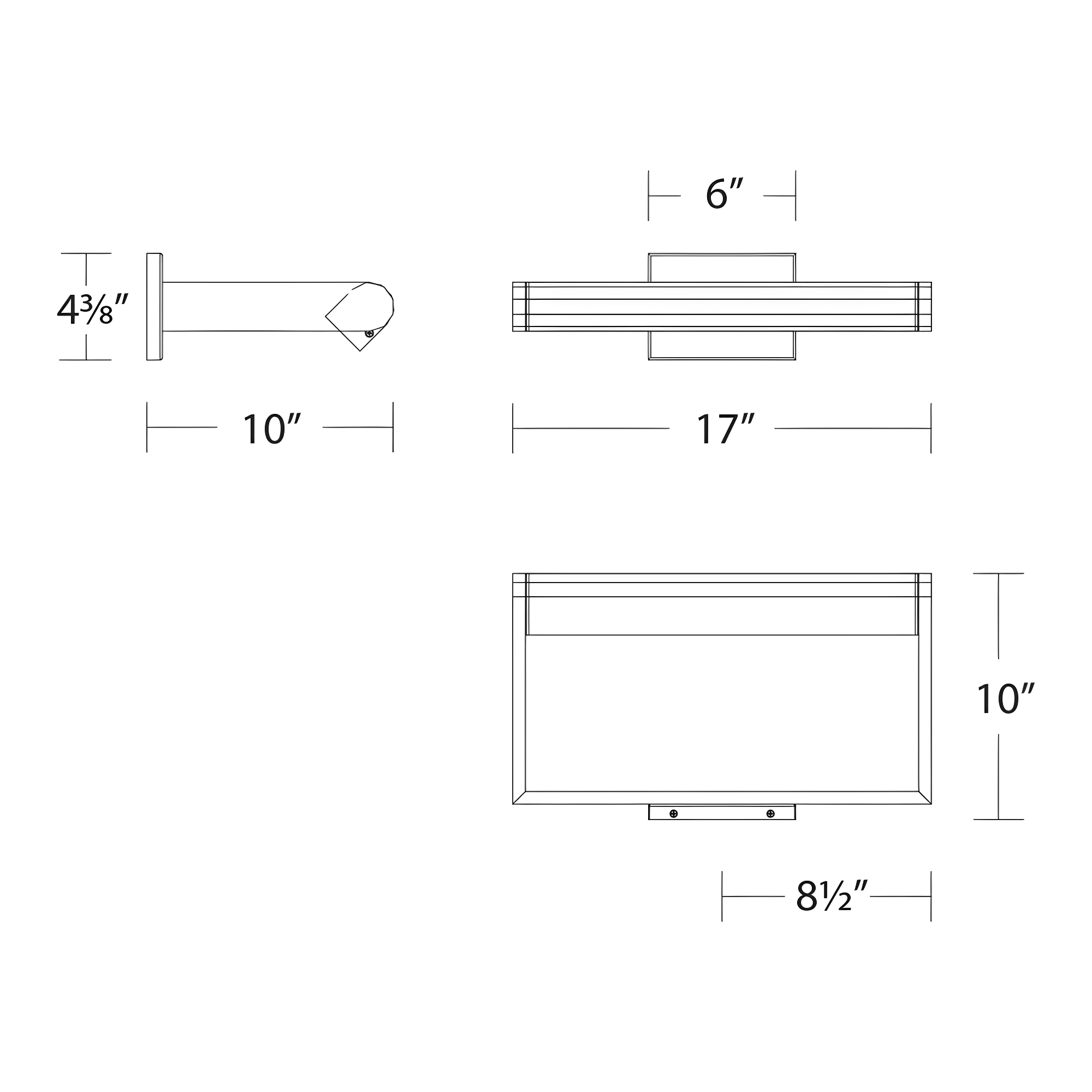 WAC Lighting Kent 17" LED Adjustable Aluminum Picture Light in Aged Brass