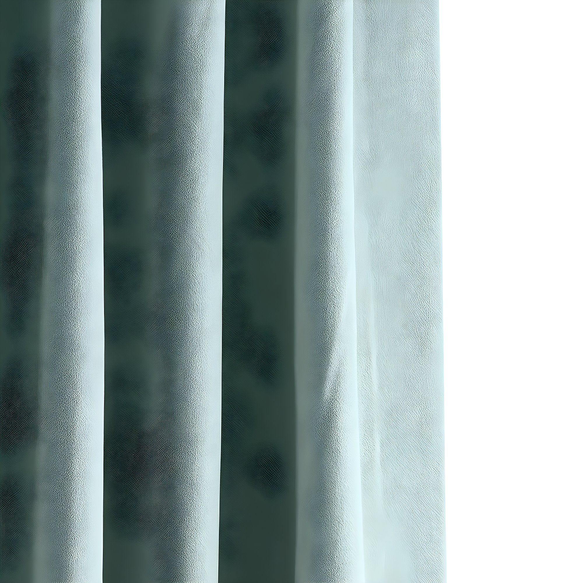 Half Price Drapes Signature Skylark Blue Velvet Blackout Curtains For Bedroom(1 Panel), 50WX 120L