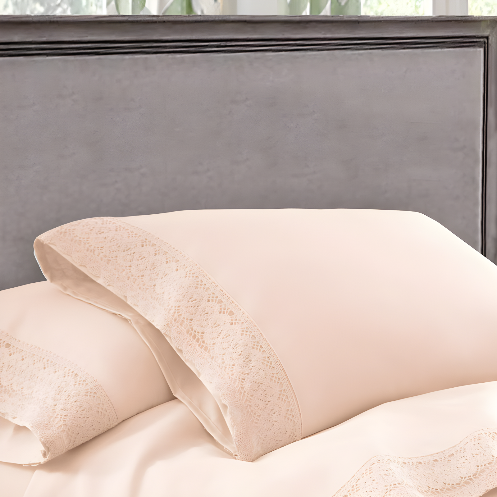Modern Threads Yate Soft Microfiber Crochet Lace Sheets - Luxurious Microfiber Bed Sheets - Includes Flat Sheet, Fitted Sheet with Deep Pockets, & Pillowcases