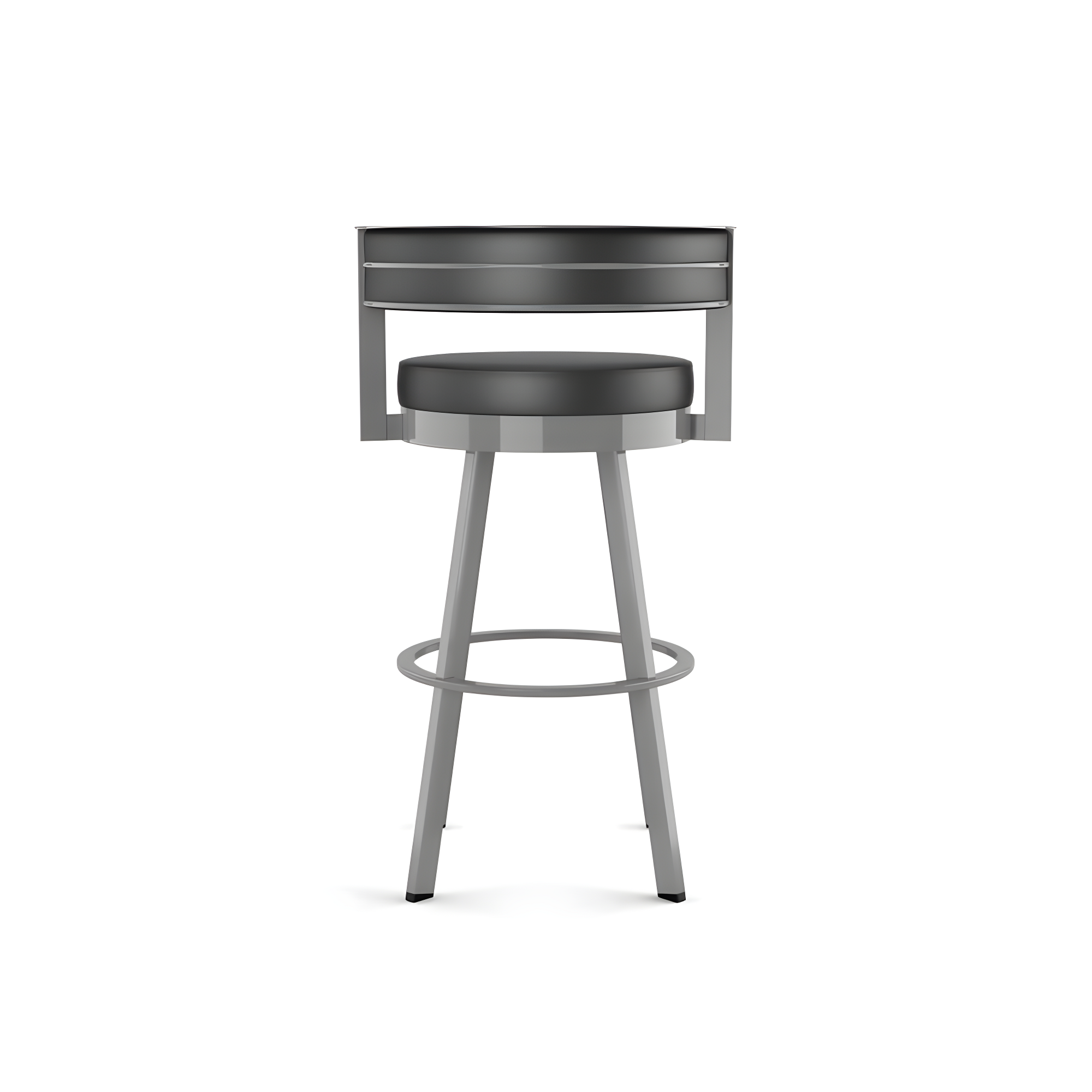 26" Browser Swivel Counter Height Barstool with Upholstered Seat - Amisco
