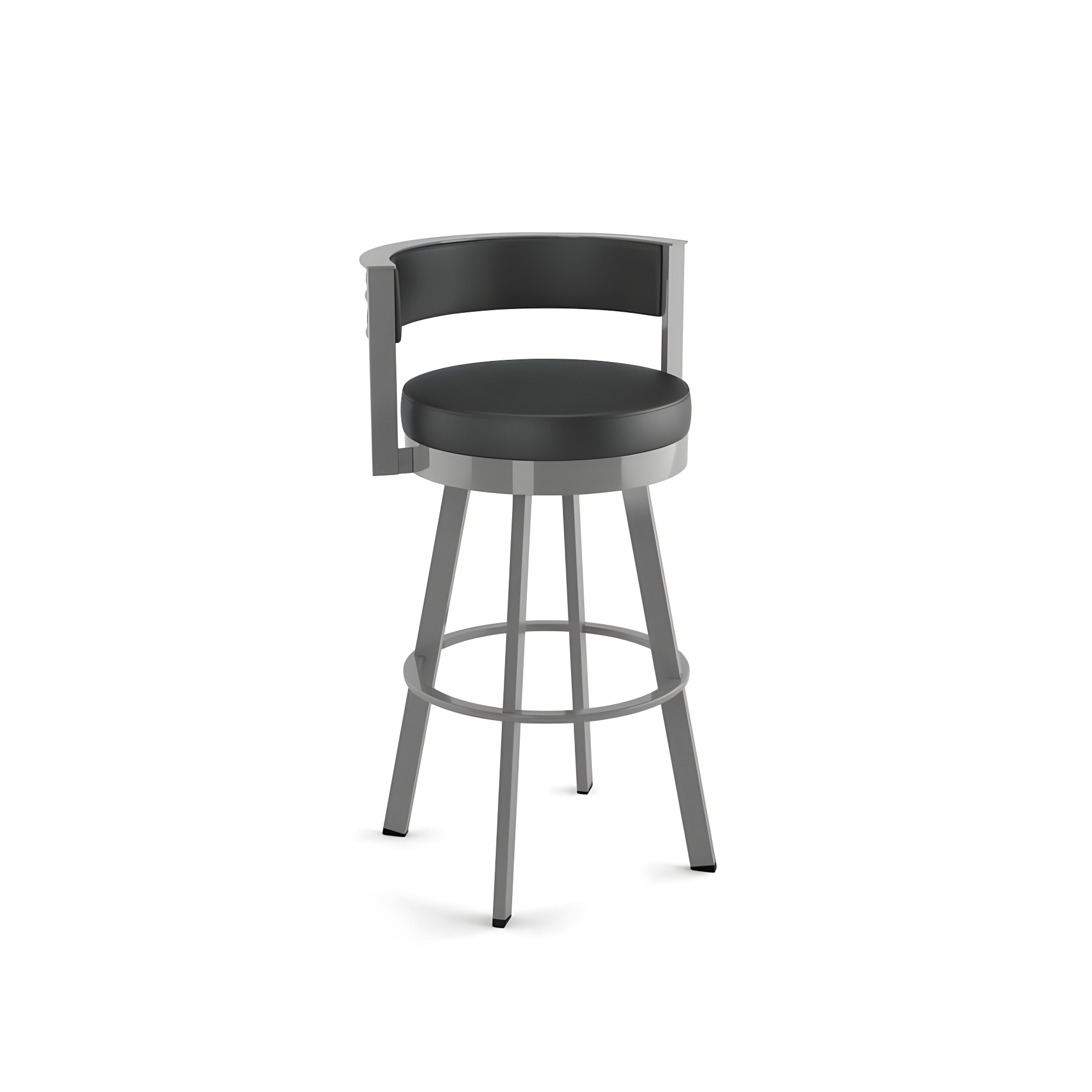 26" Browser Swivel Counter Height Barstool with Upholstered Seat - Amisco