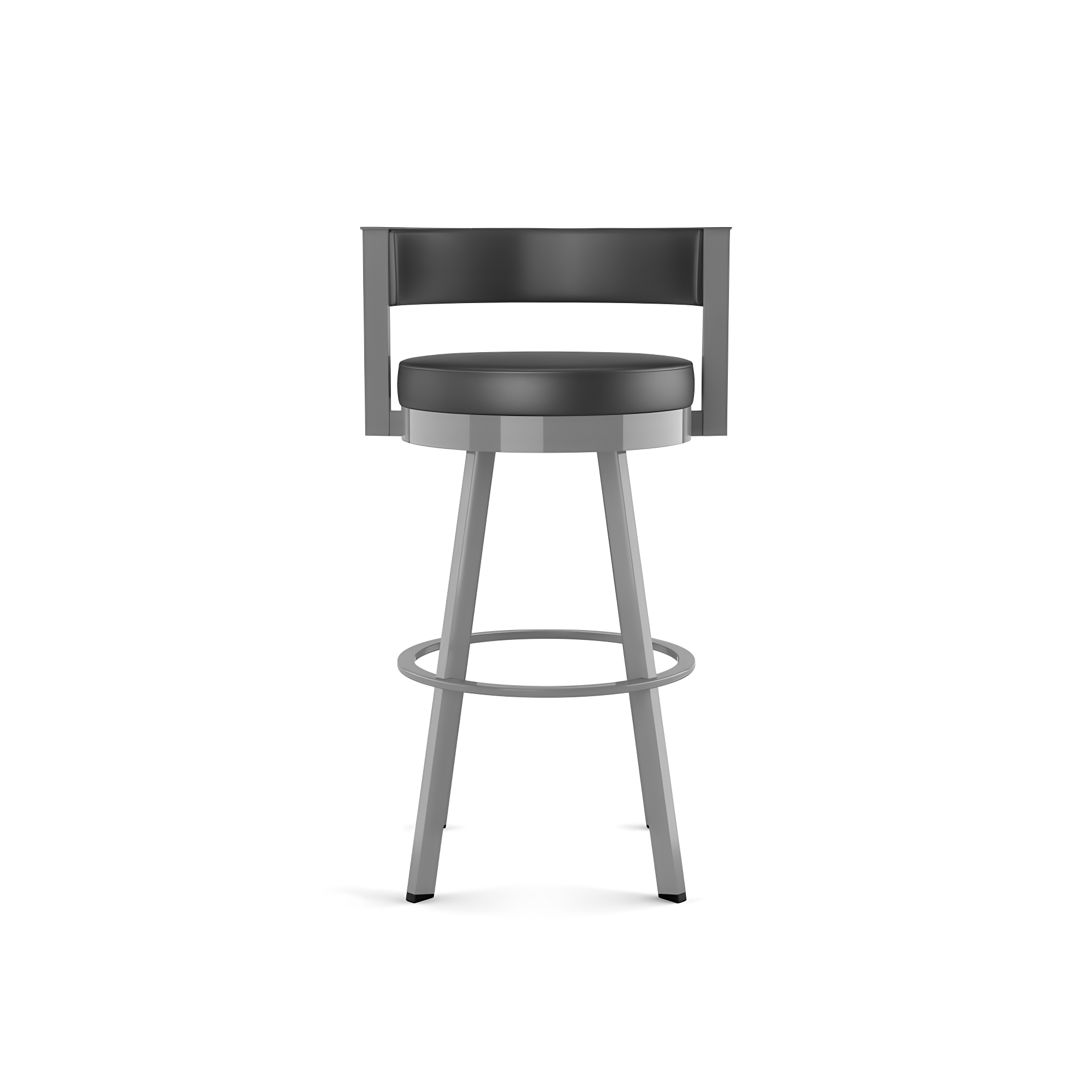 26" Browser Swivel Counter Height Barstool with Upholstered Seat - Amisco