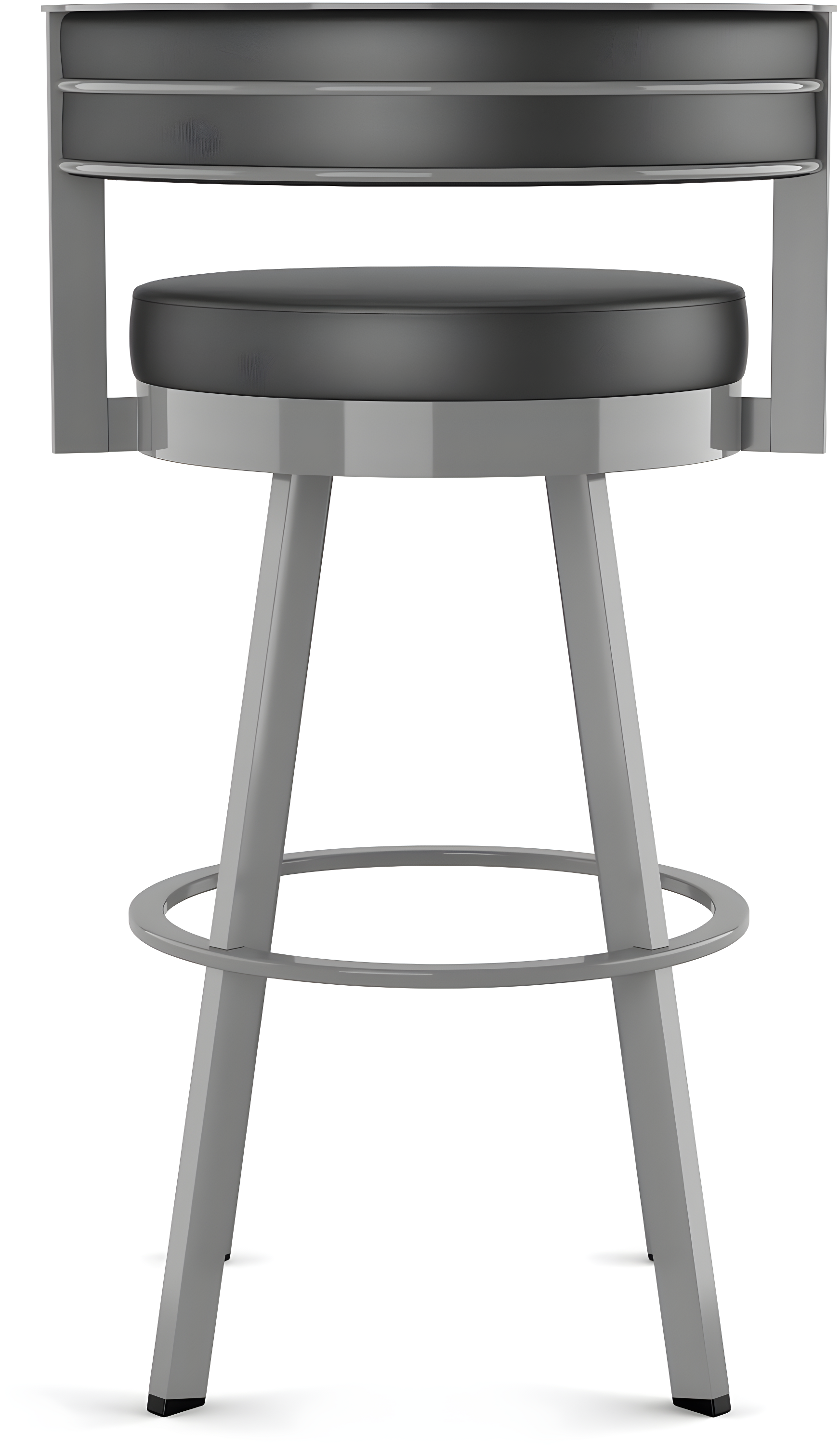 26" Browser Swivel Counter Height Barstool with Upholstered Seat - Amisco