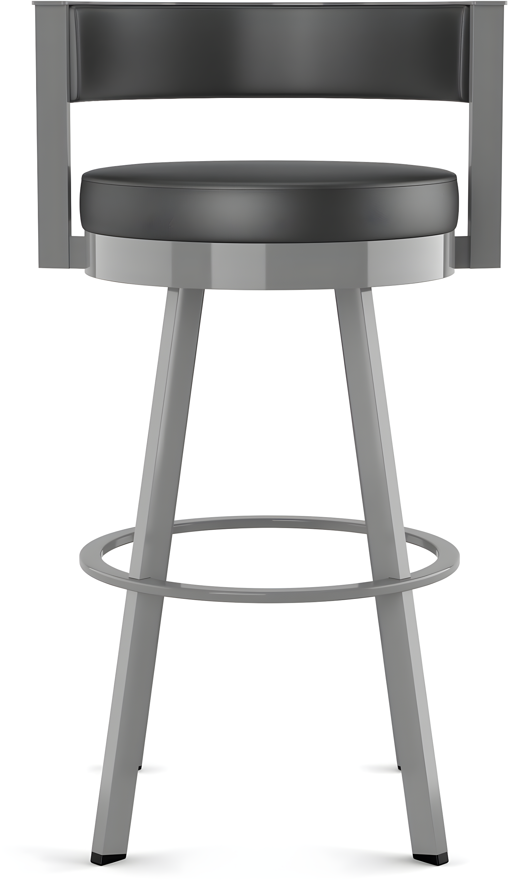 26" Browser Swivel Counter Height Barstool with Upholstered Seat - Amisco