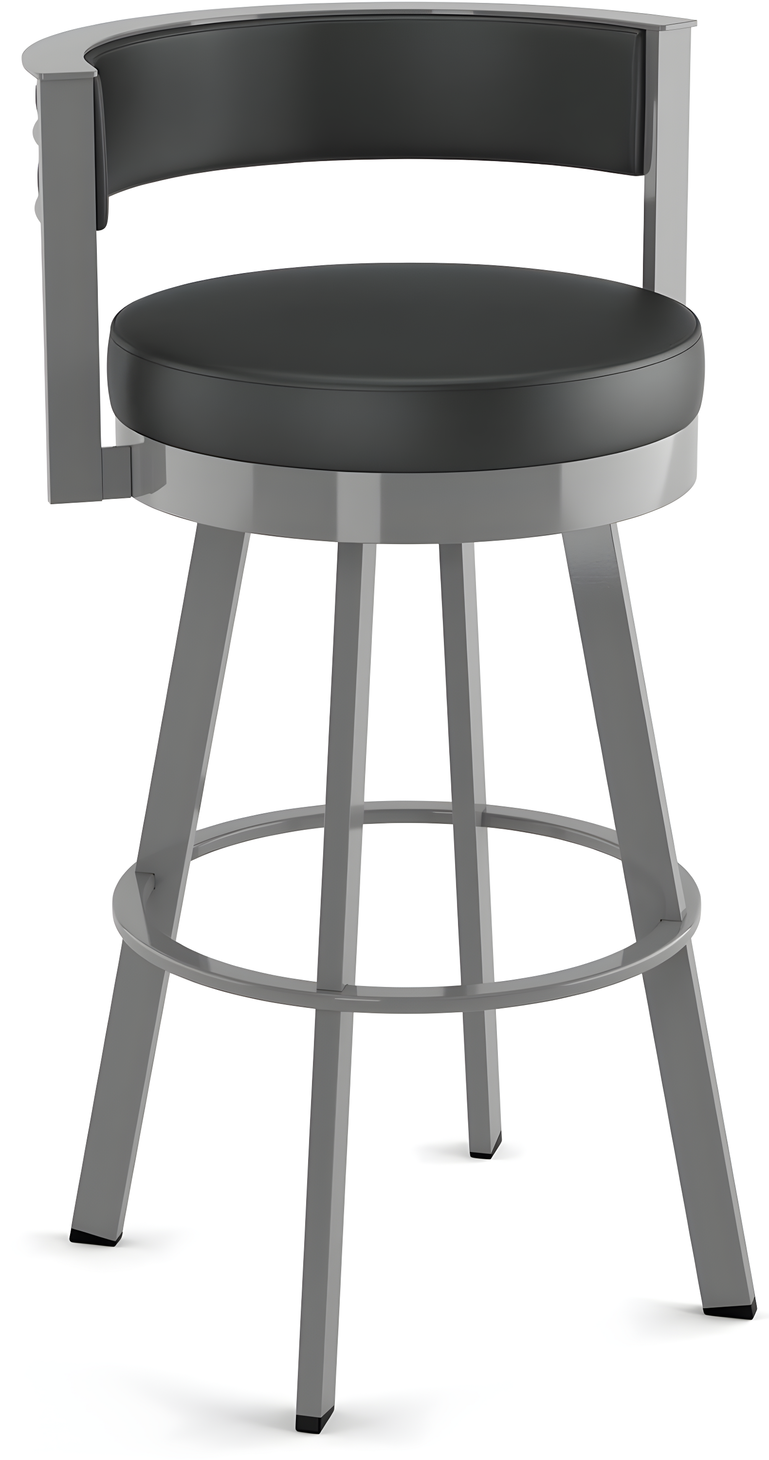26" Browser Swivel Counter Height Barstool with Upholstered Seat - Amisco