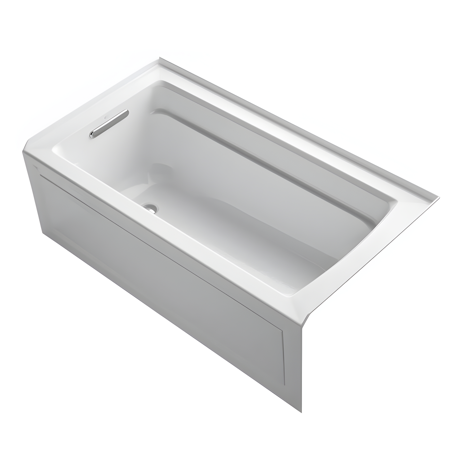 Archer® 60" x 32" Acrylic Alcove Soaking Bathtub with Comfort Depth