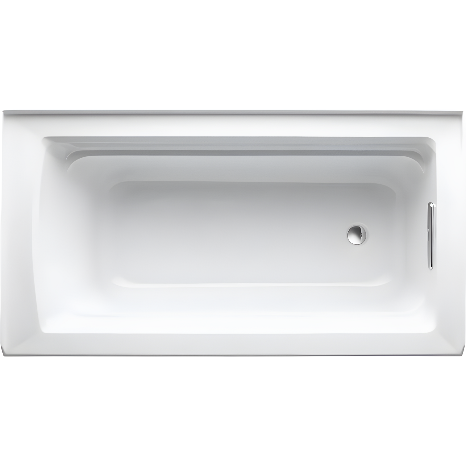 Archer® 60" x 32" Acrylic Alcove Soaking Bathtub with Comfort Depth