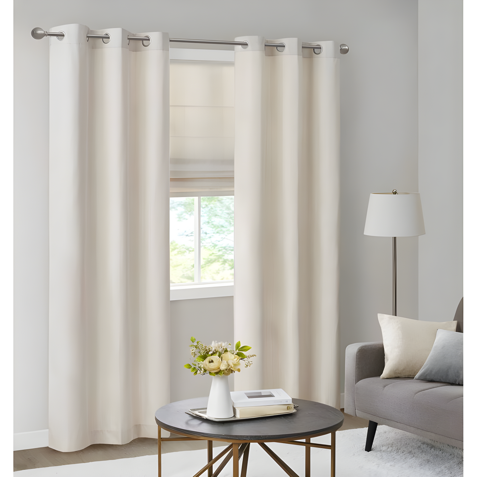 Galen Basketweave Cordless Room Darkening Single Roman Shade